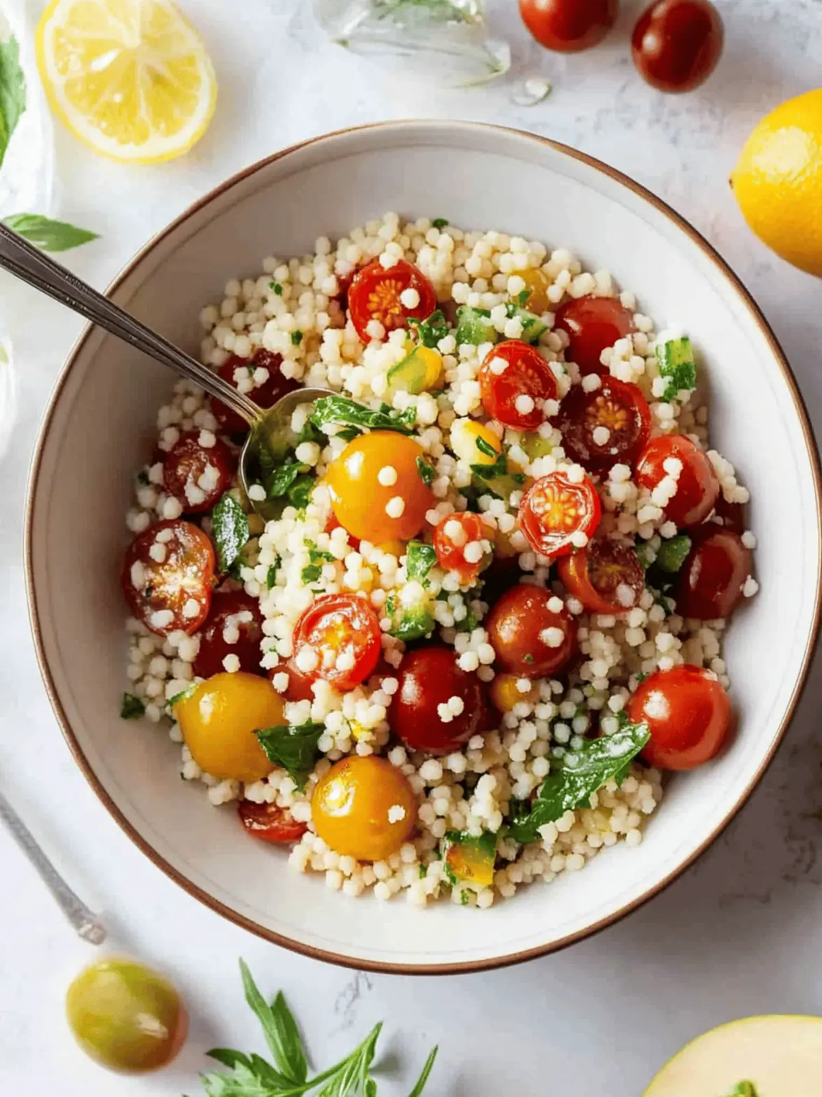 Cherry Tomato Couscous Salad that Will Brighten Your Lunch 3 Cherry Tomato Couscous Salad