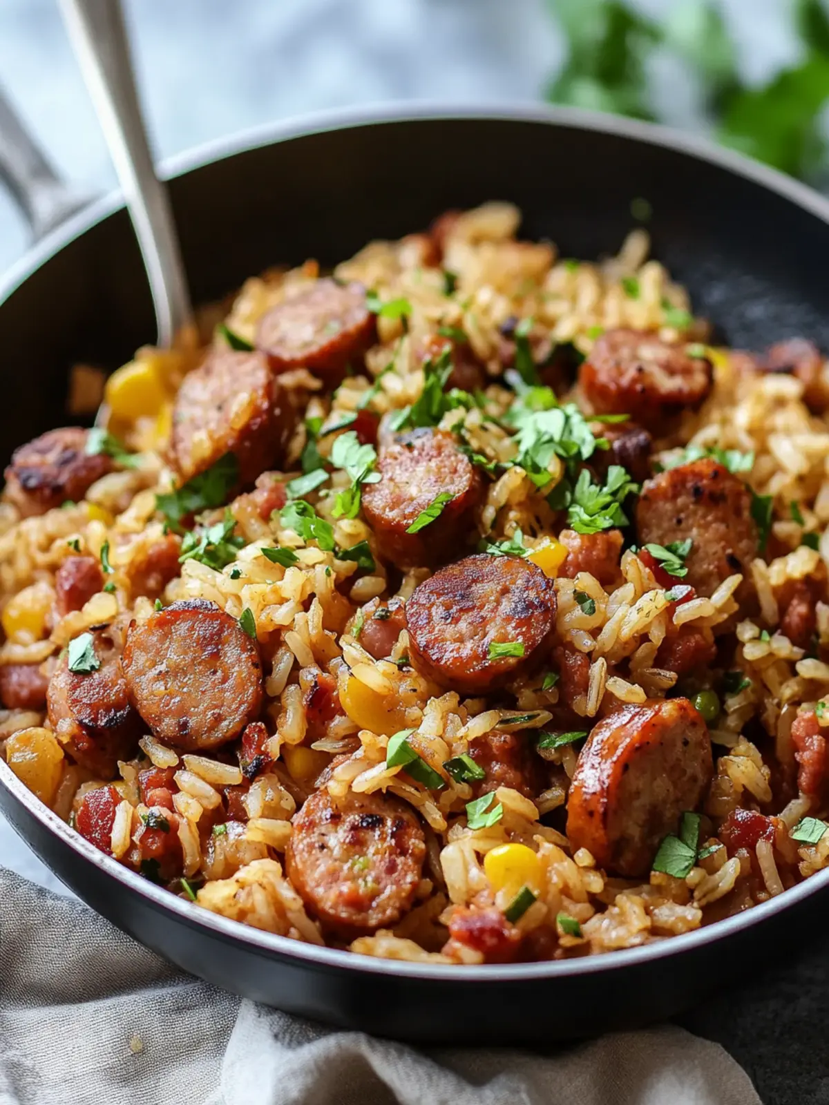 One-Pot Sausage and Rice Skillet for Quick Family Dinners 2 One-Pot Sausage and Rice Skillet