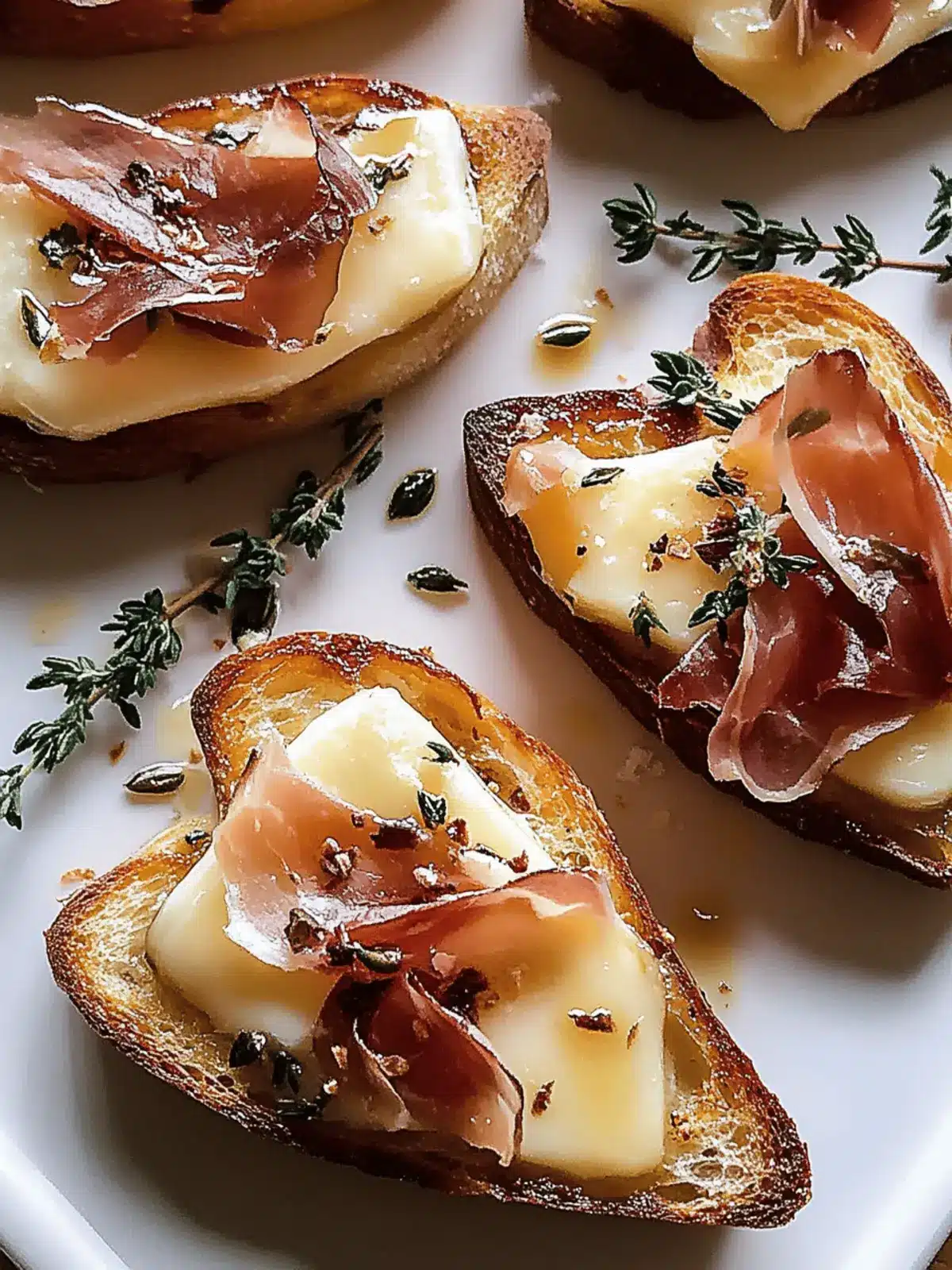 Baked Brie Crostini with Crispy Prosciutto in 30 Minutes 3 Baked Brie Crostini with Crispy Prosciutto
