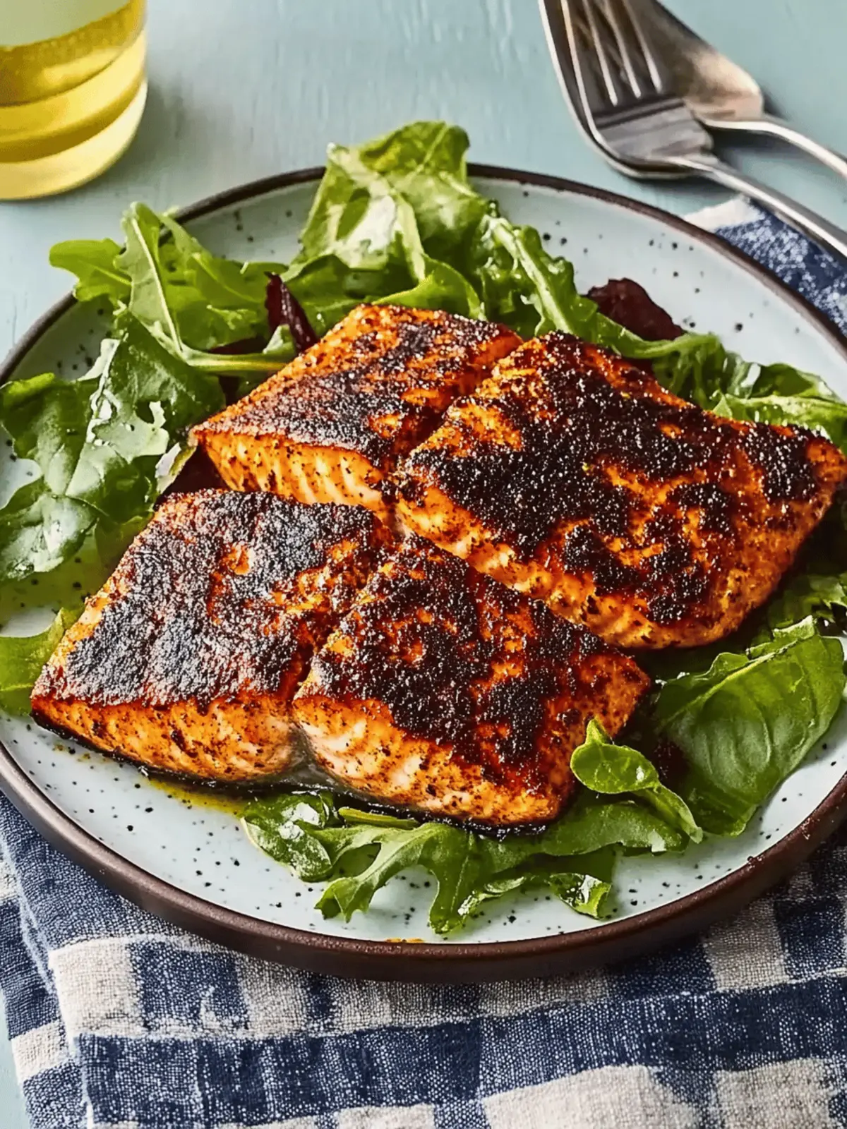 Blackened Cajun Salmon in 15 Minutes - Flavor Explosion! 2 Blackened Cajun Salmon