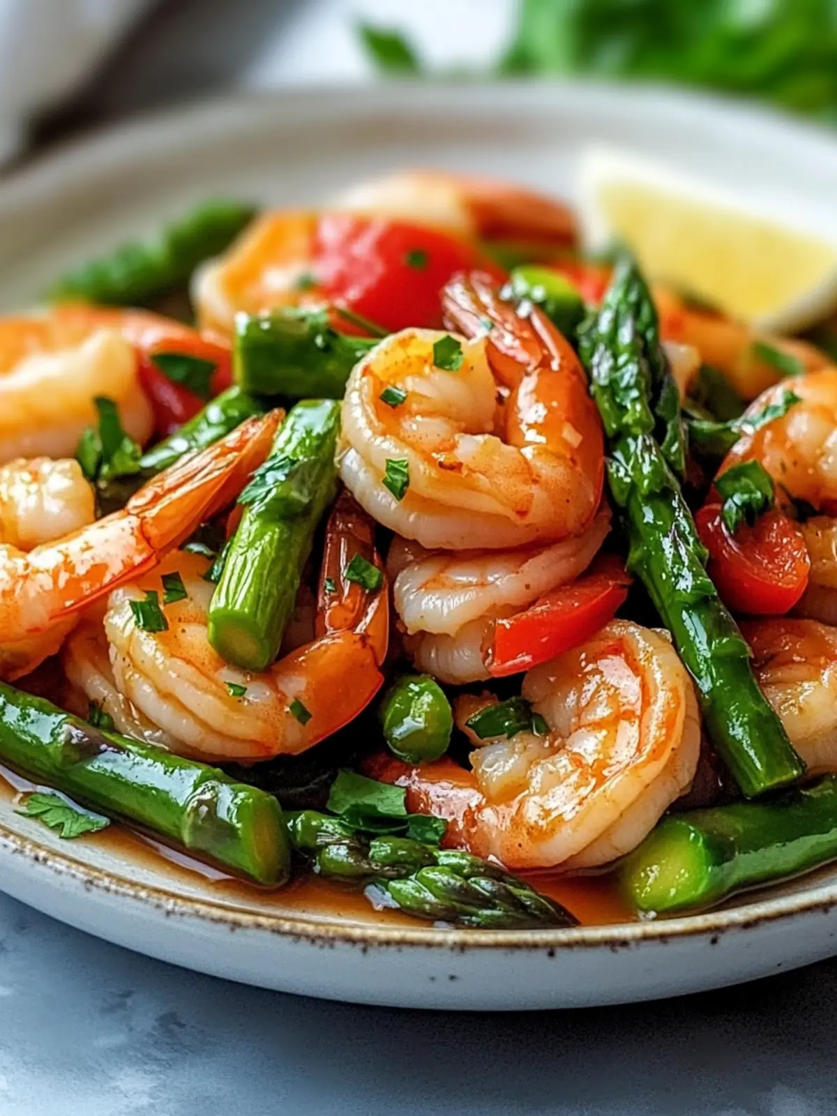 Healthy Shrimp and Asparagus Stir Fry in Just 20 Minutes 3 Healthy Shrimp and Asparagus Stir Fry