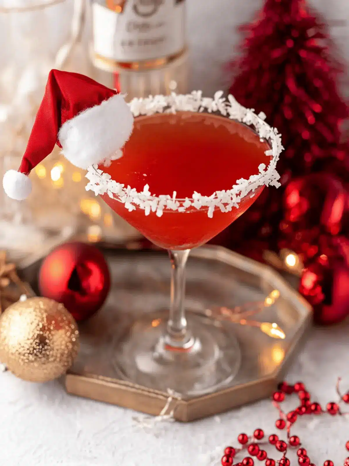 Sip Festive Cheer with Santa's Hat Coconut Rum Cocktail 2 Santa s Hat Coconut Rum Cocktail