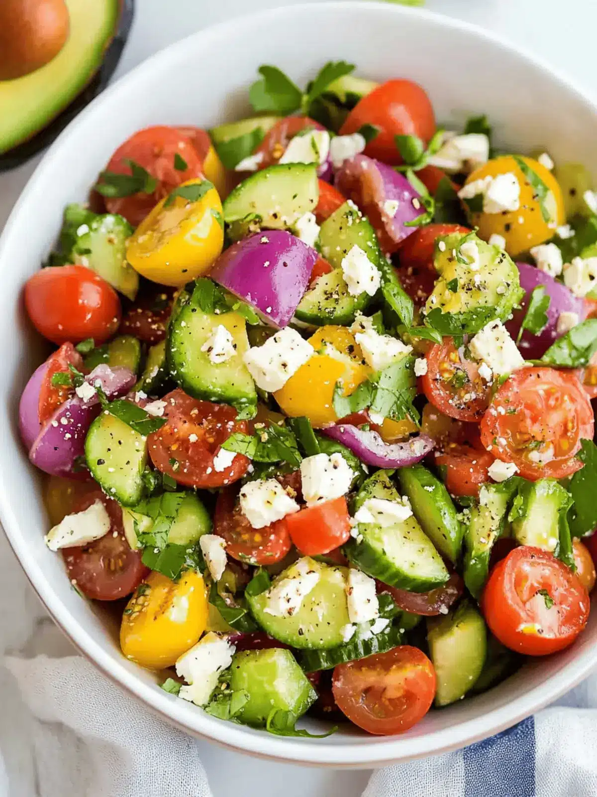 Fresh Tomato Cucumber Avocado Salad in Just 15 Minutes 4 Tomato Cucumber Avocado Salad