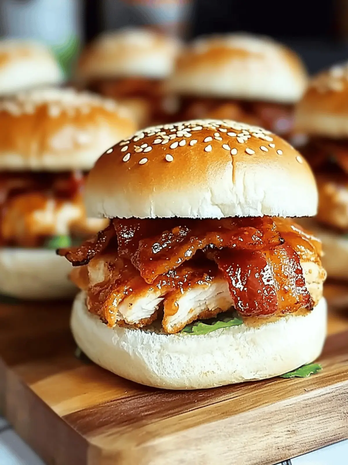 Maple Chicken Bacon Sliders: Your New Favorite Party Appetizer 3 Maple Chicken Bacon Sliders