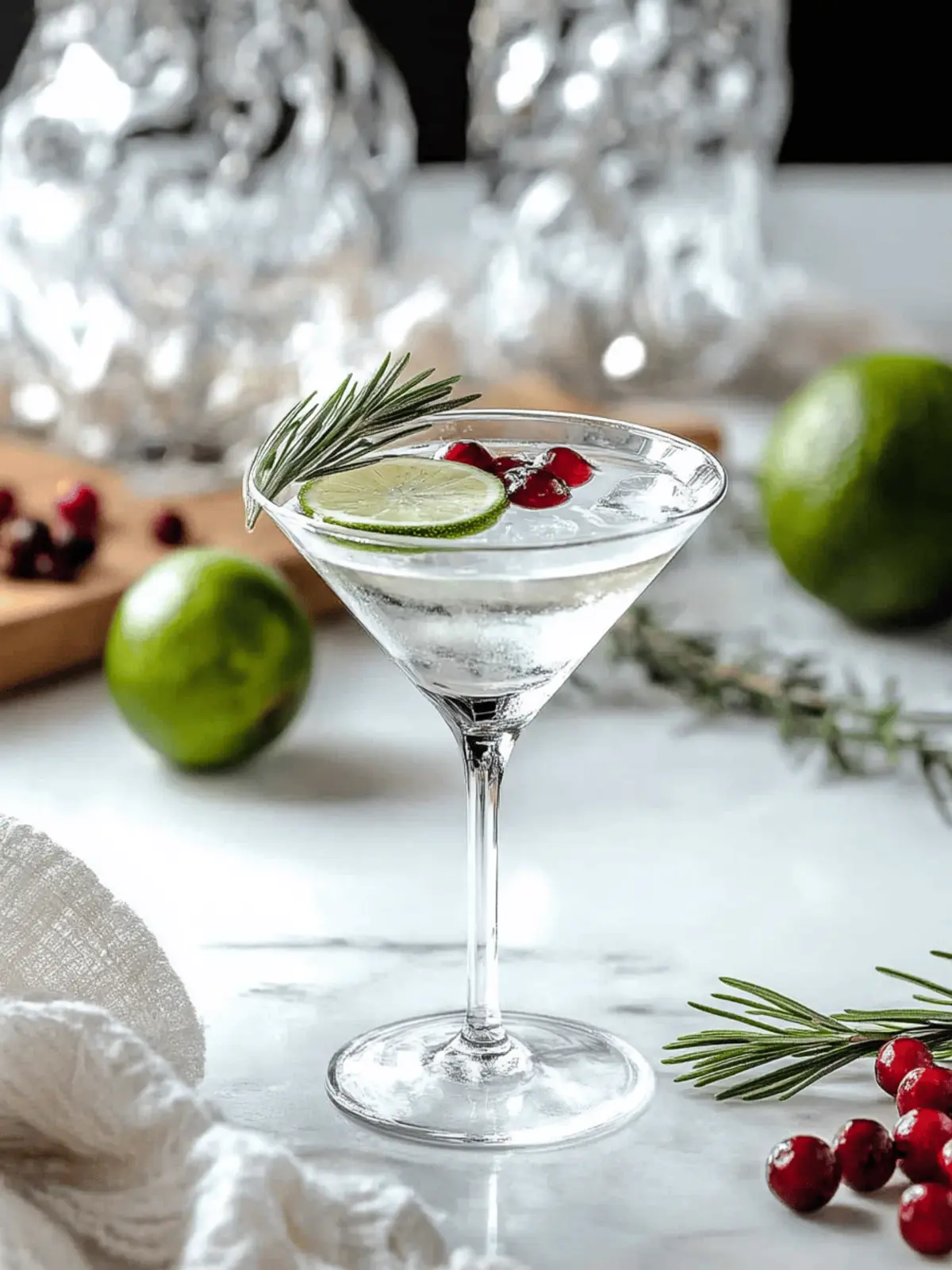 Festive Winter White Cosmopolitan: Easy 4-Ingredient Delight 3 Winter White Cosmopolitan