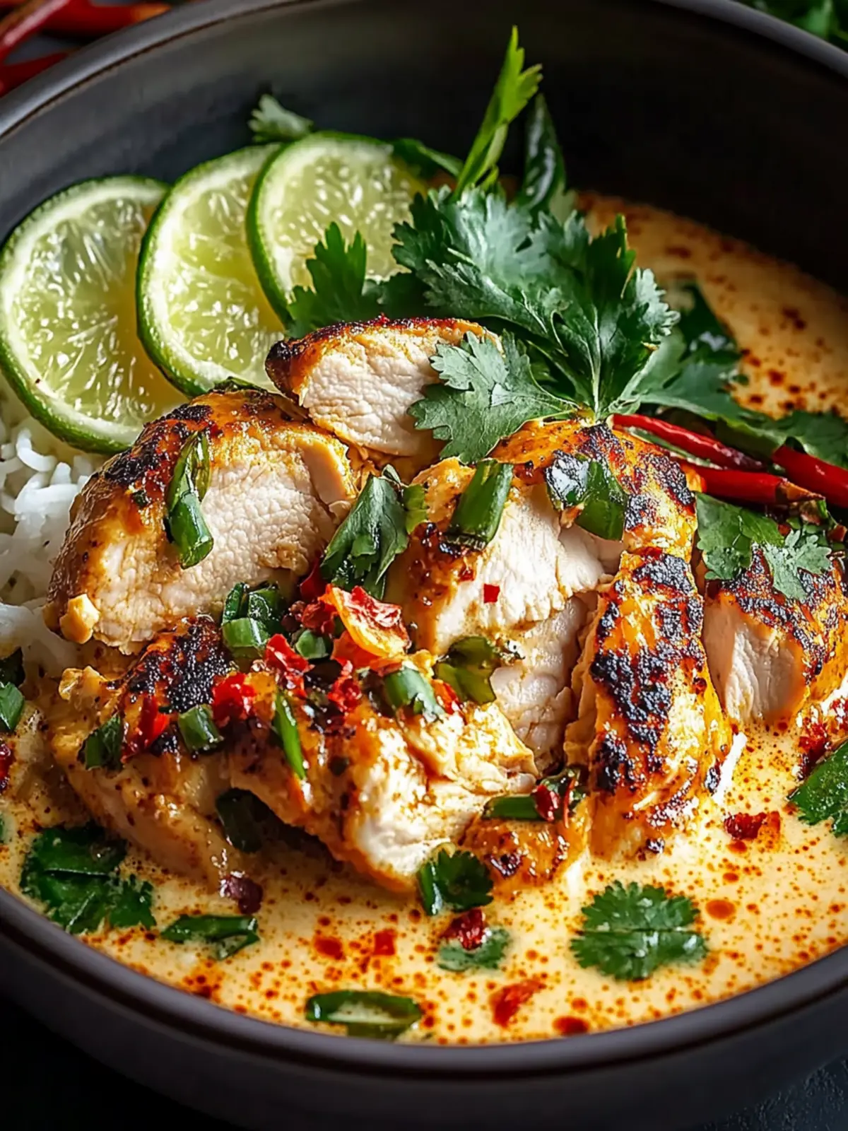 Deliciously Creamy Thai Red Curry Chicken Bowls to Savor 3 Creamy Thai Red Curry Chicken Bowls