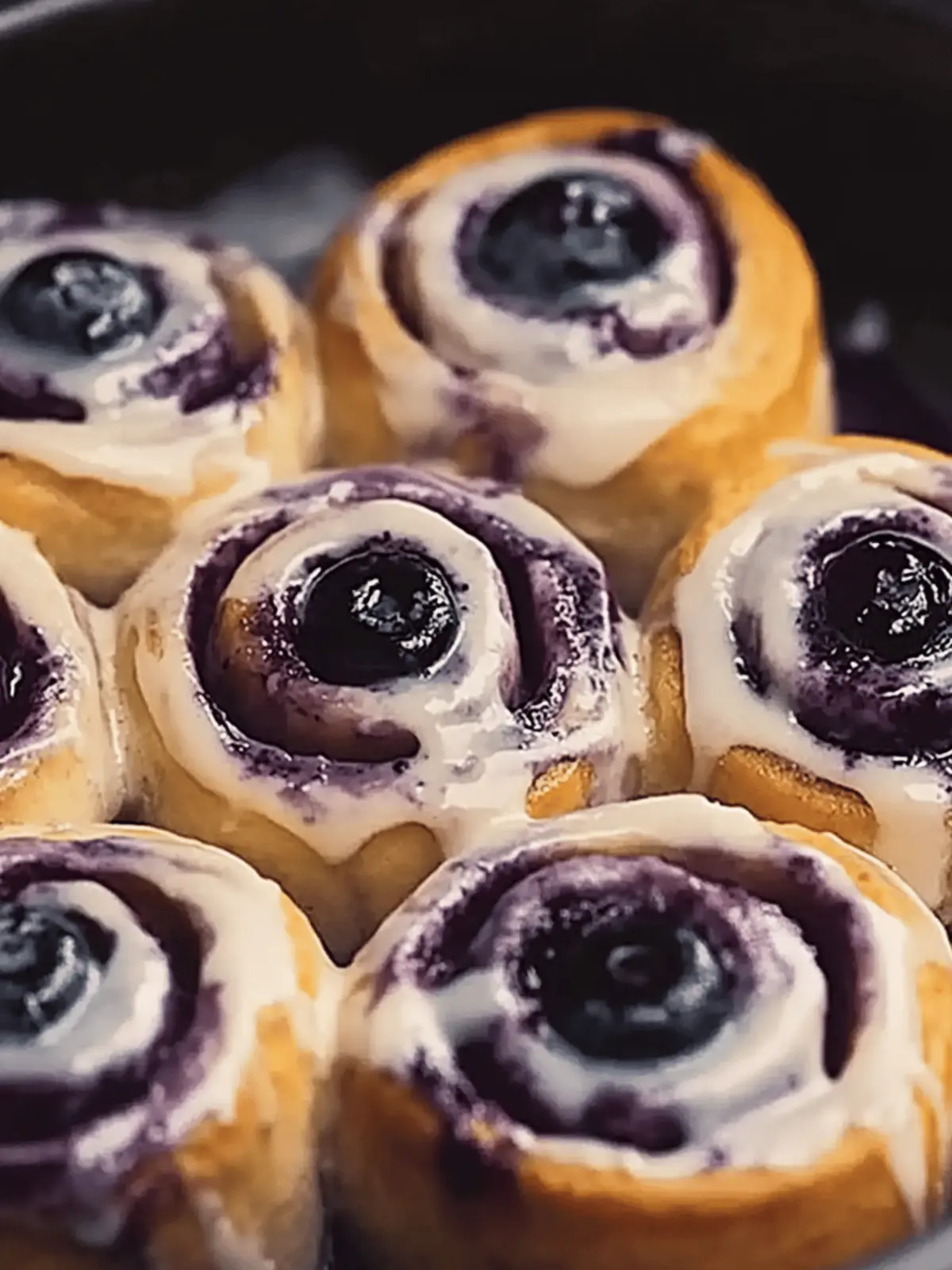 Decadent Blueberry Cinnamon Rolls with Creamy Frosting Delight 3 Blueberry Cinnamon Rolls