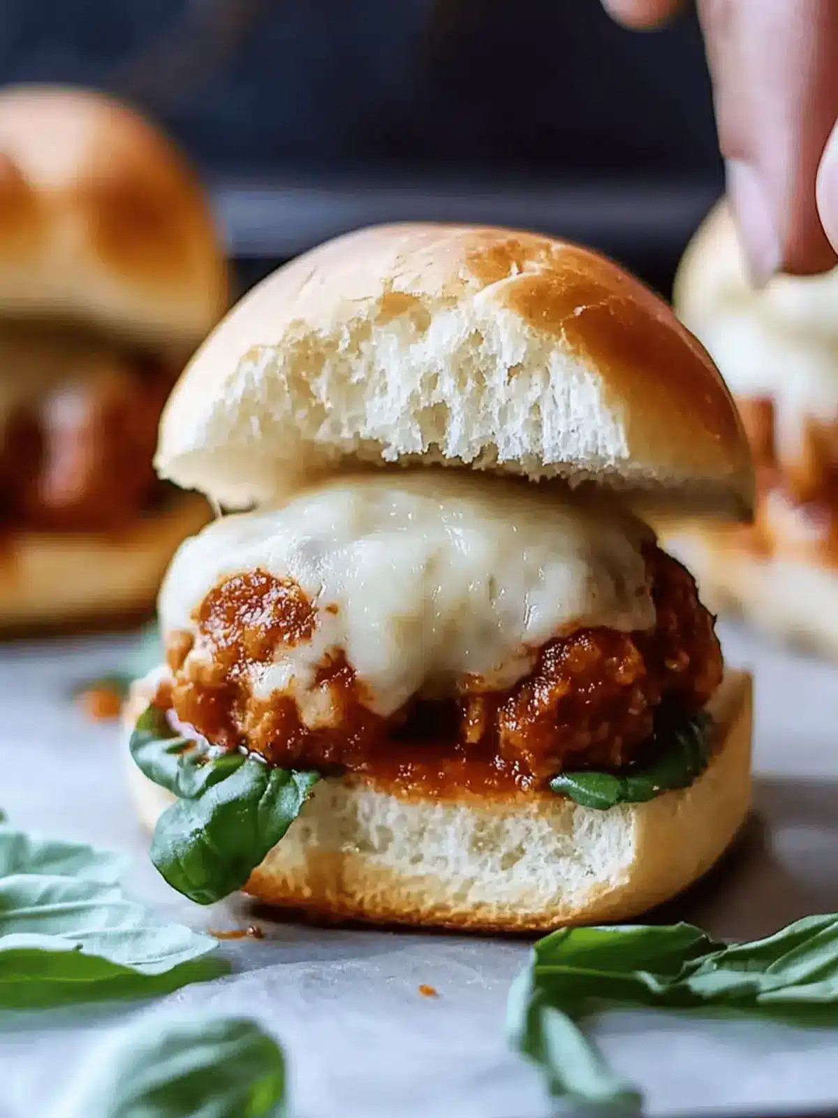 Irresistible Chicken Parmesan Meatball Sliders Recipe You ll Love 3 Chicken Parmesan Meatball Sliders Recipe