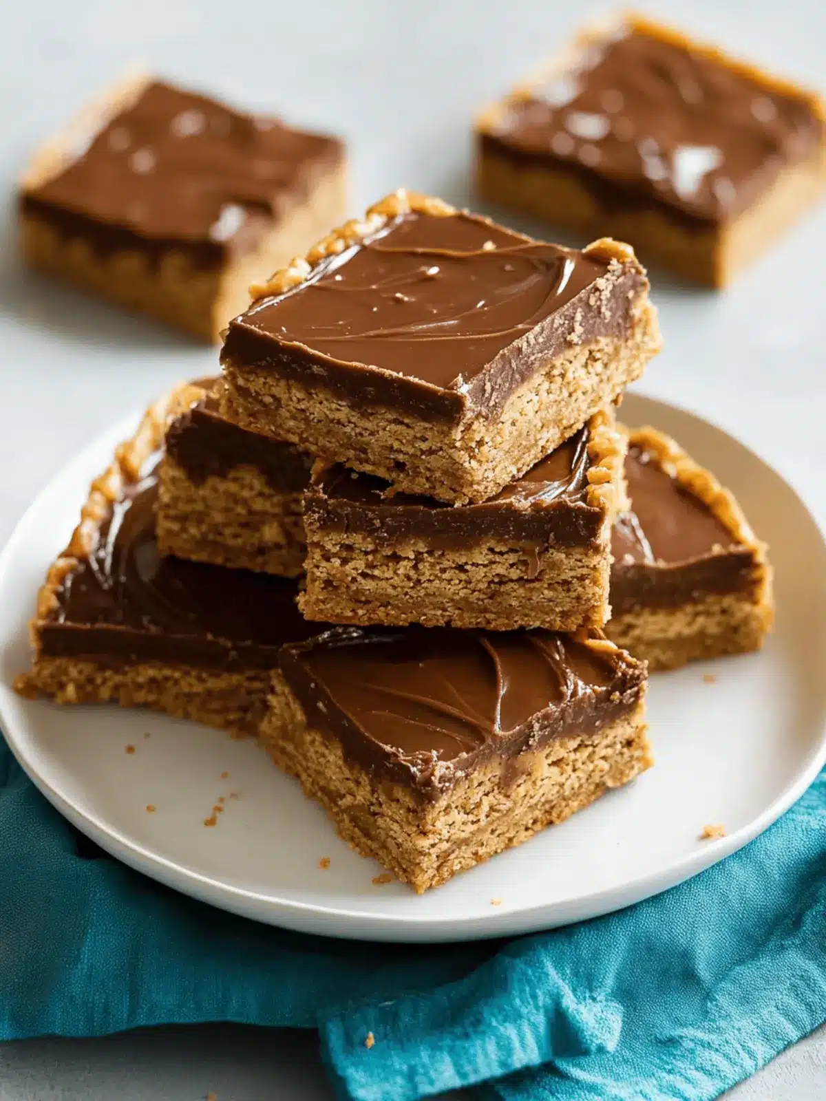 Irresistibly Chewy Peanut Butter Bars with Chocolate Frosting 4 Peanut Butter Bars