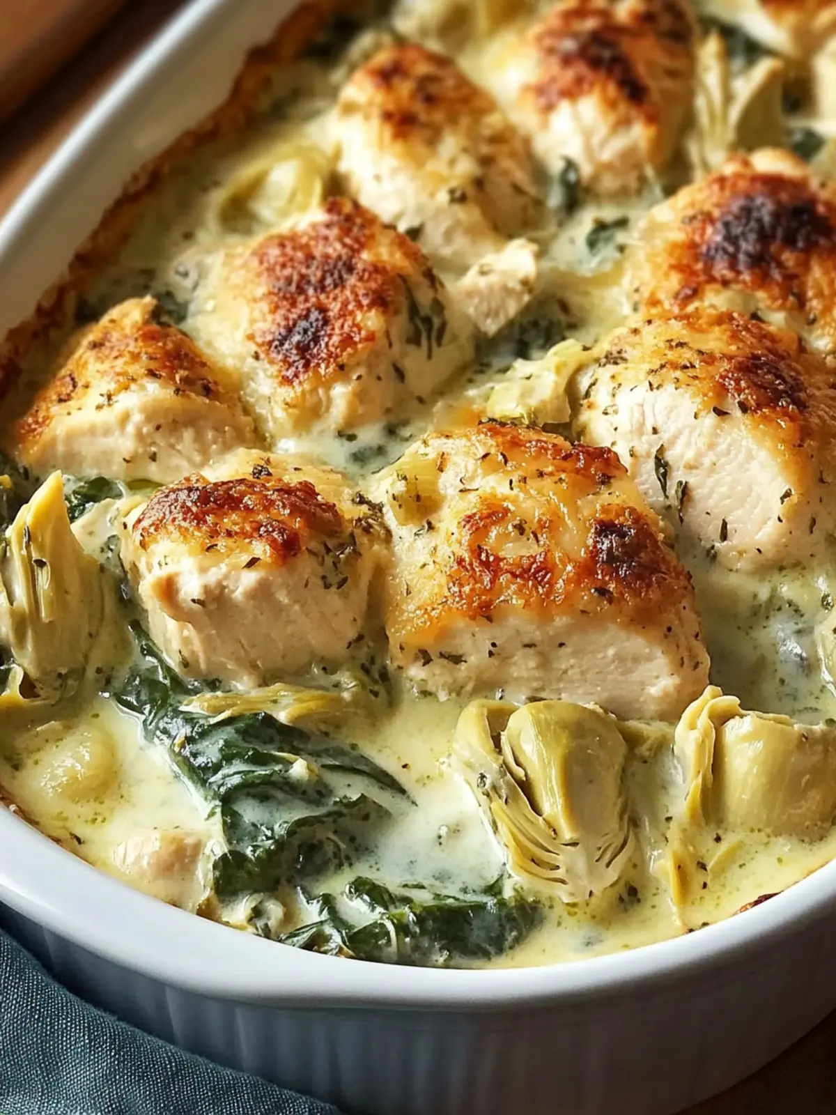 Spinach and Artichoke Chicken Casserole for Cozy Nights 4 Spinach and Artichoke Chicken Casserole