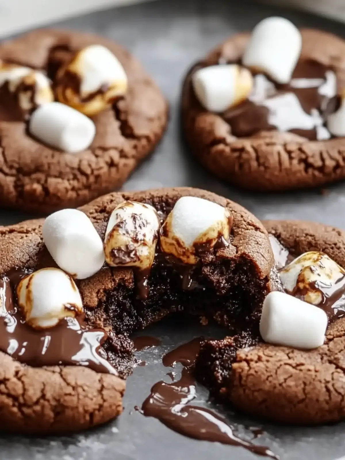Cozy Hot Chocolate Cookies with Mini Marshmallows Delight 2 Hot Chocolate Cookies with Mini Marshmallows