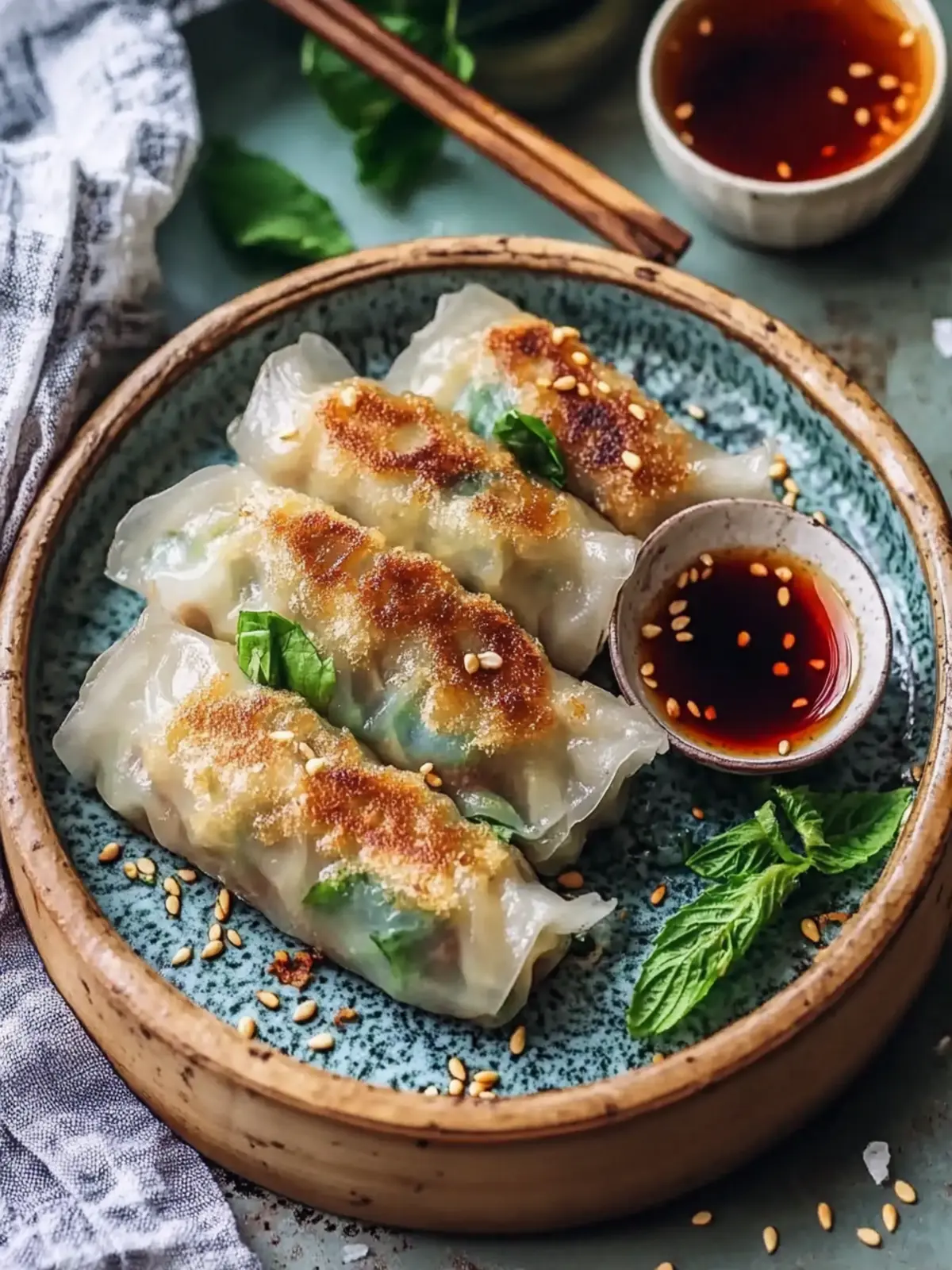 Crispy Ground Turkey Rice Paper Dumplings: A Healthy Delight 2 Crispy Ground Turkey Rice Paper Dumplings