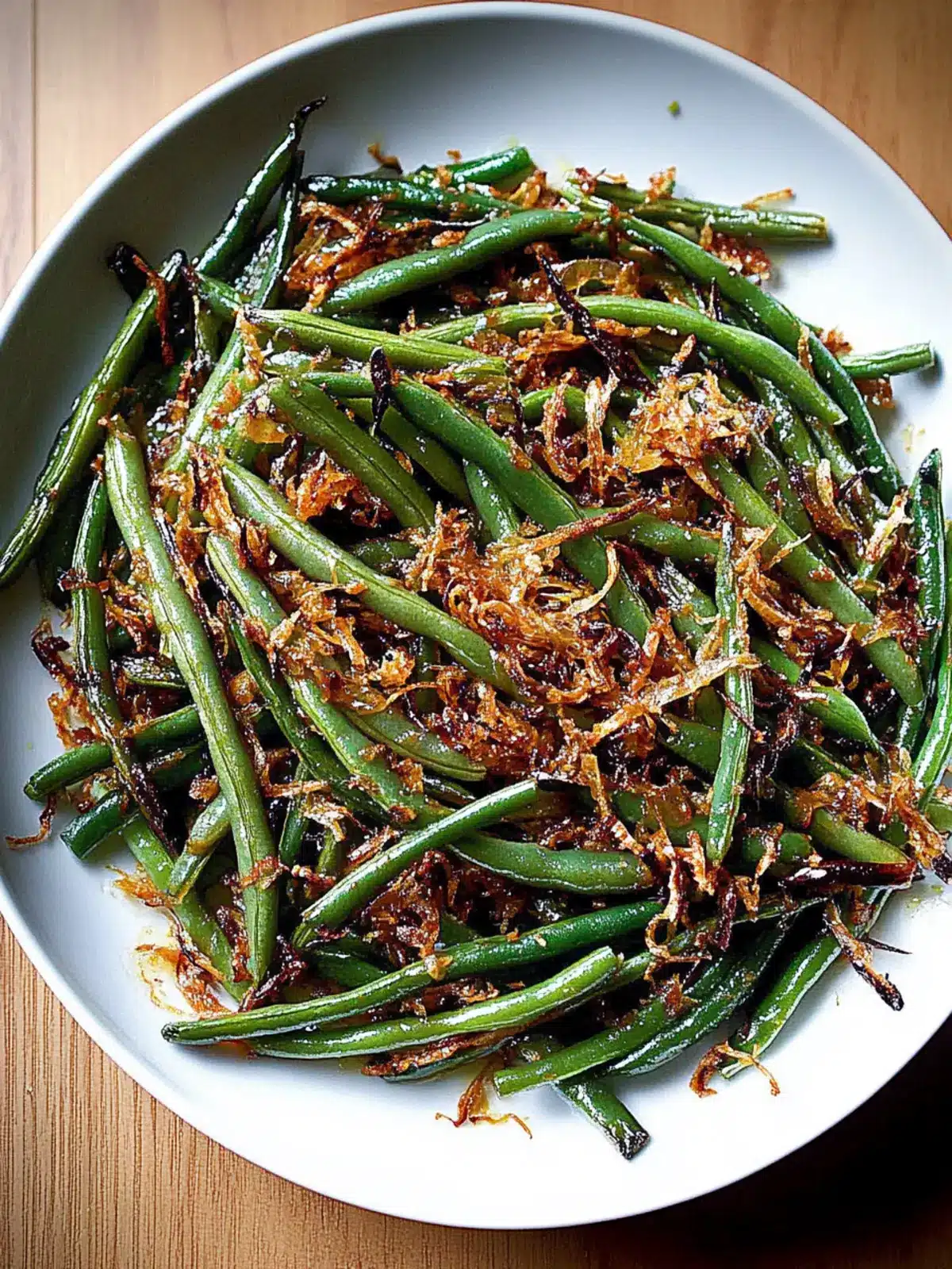 Roasted Green Beans with Caramelized Shallots for a Flavor Boost 2 Roasted Green Beans with Caramelized Shallots