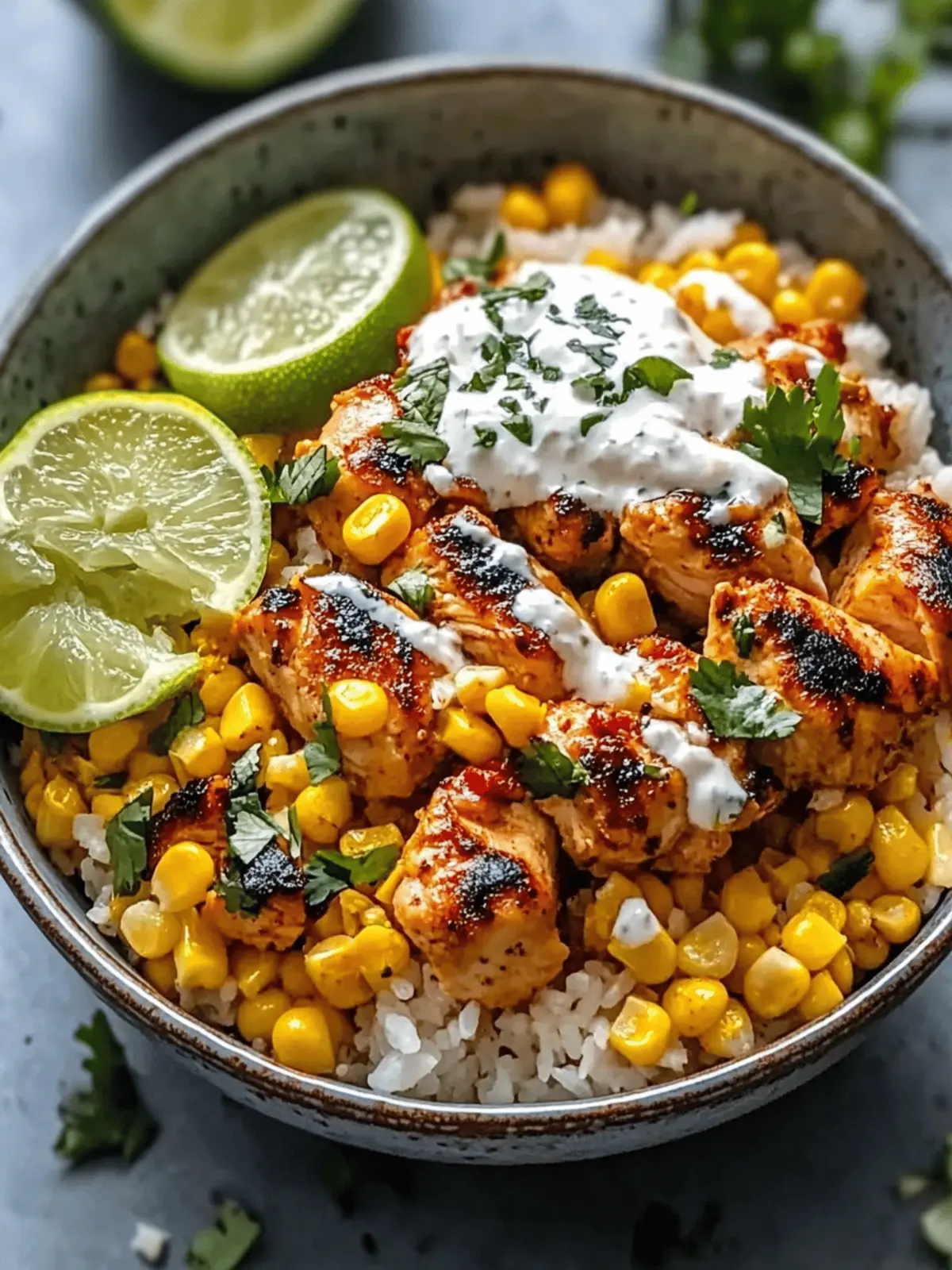 Street Corn Chicken Rice Bowl: Your New Favorite Meal Prep! 3 Street Corn Chicken Rice Bowl: Your New Favorite Meal Prep!