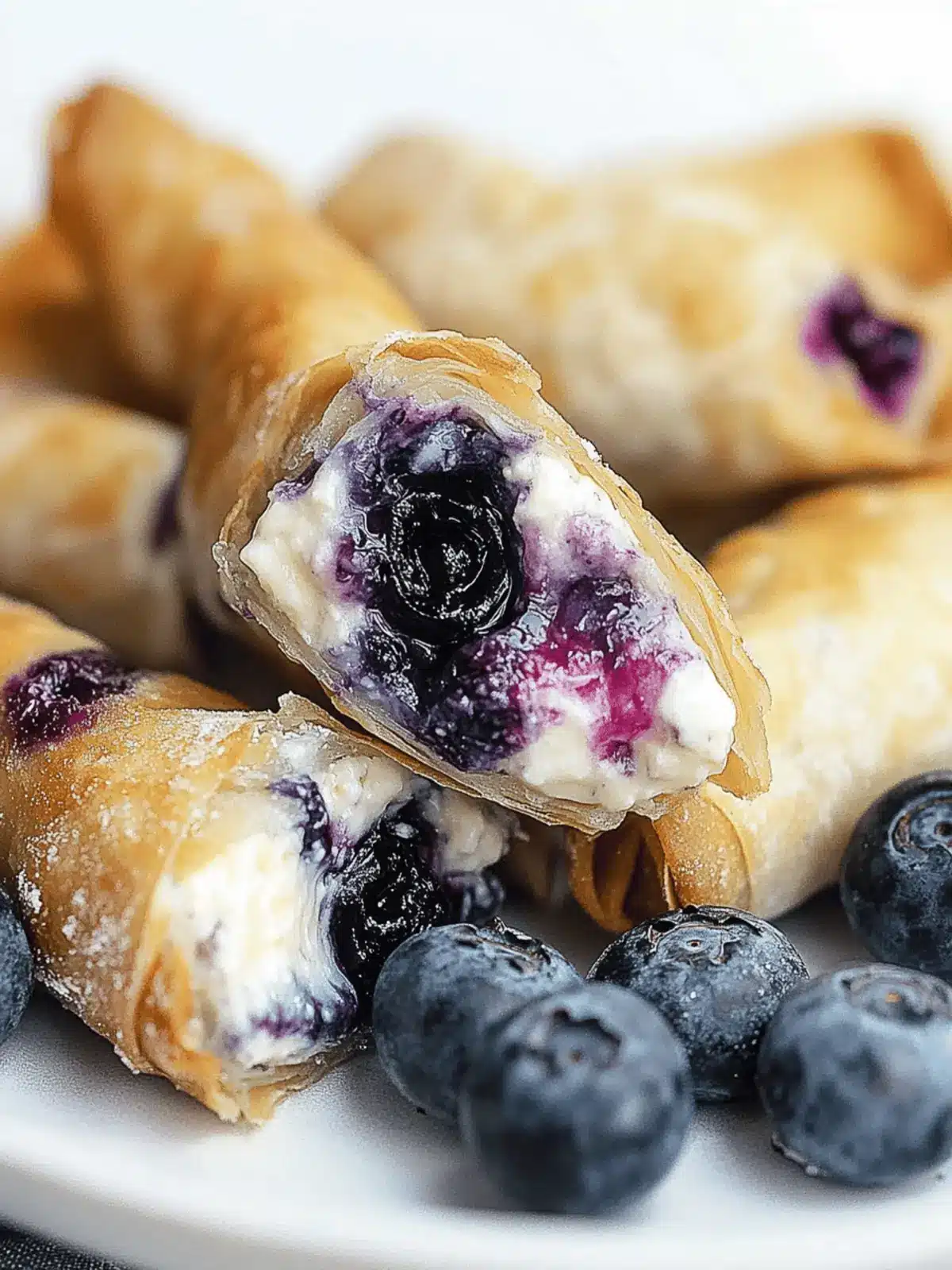 Delicious Blueberry Cheesecake Egg Rolls for Sweet Cravings 3 Blueberry Cheesecake Egg Rolls