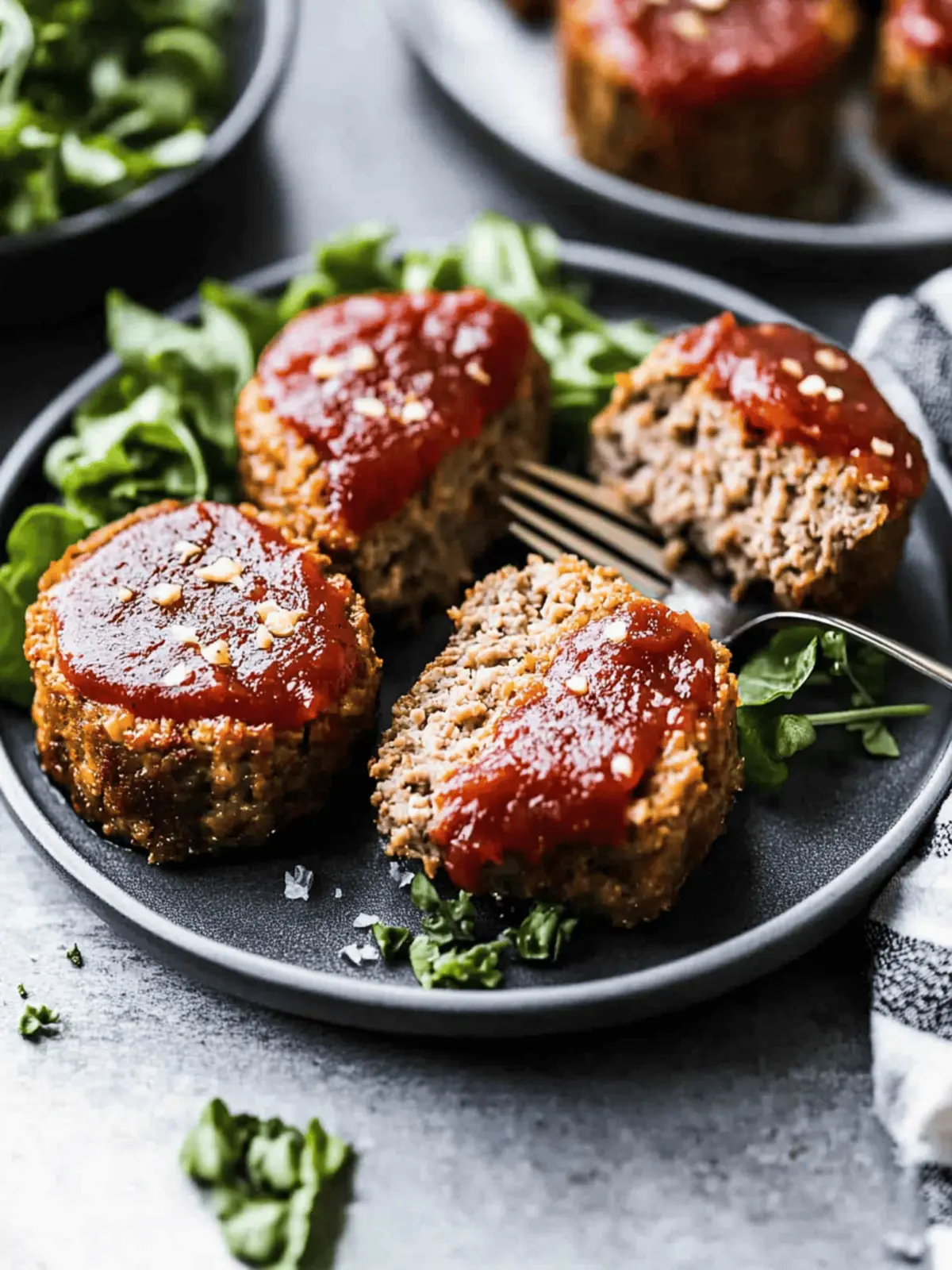 Savory Mini Meatloaf Recipe for Two: Cozy Dinner Delight 3 Mini Meatloaf Recipe