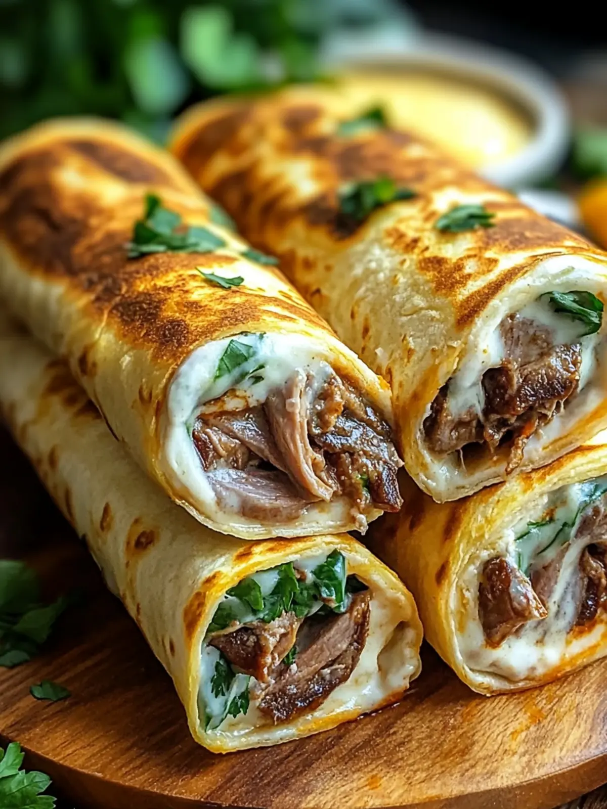 Easy French Dip Tortilla Roll-Ups for Quick Cozy Dinners 2 Easy French Dip Tortilla Roll-Ups