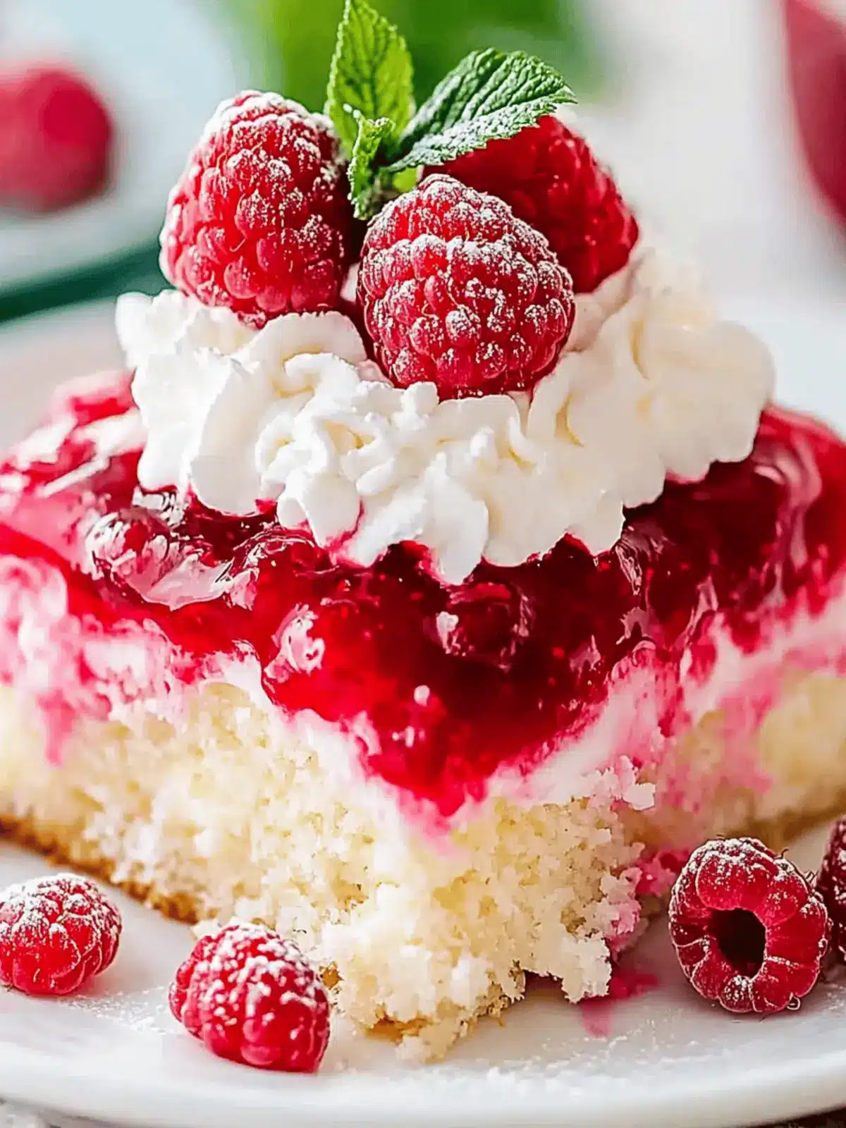 Decadent Raspberry Zinger Poke Cake for Sweet Summer Bliss 2 Raspberry Zinger Poke Cake