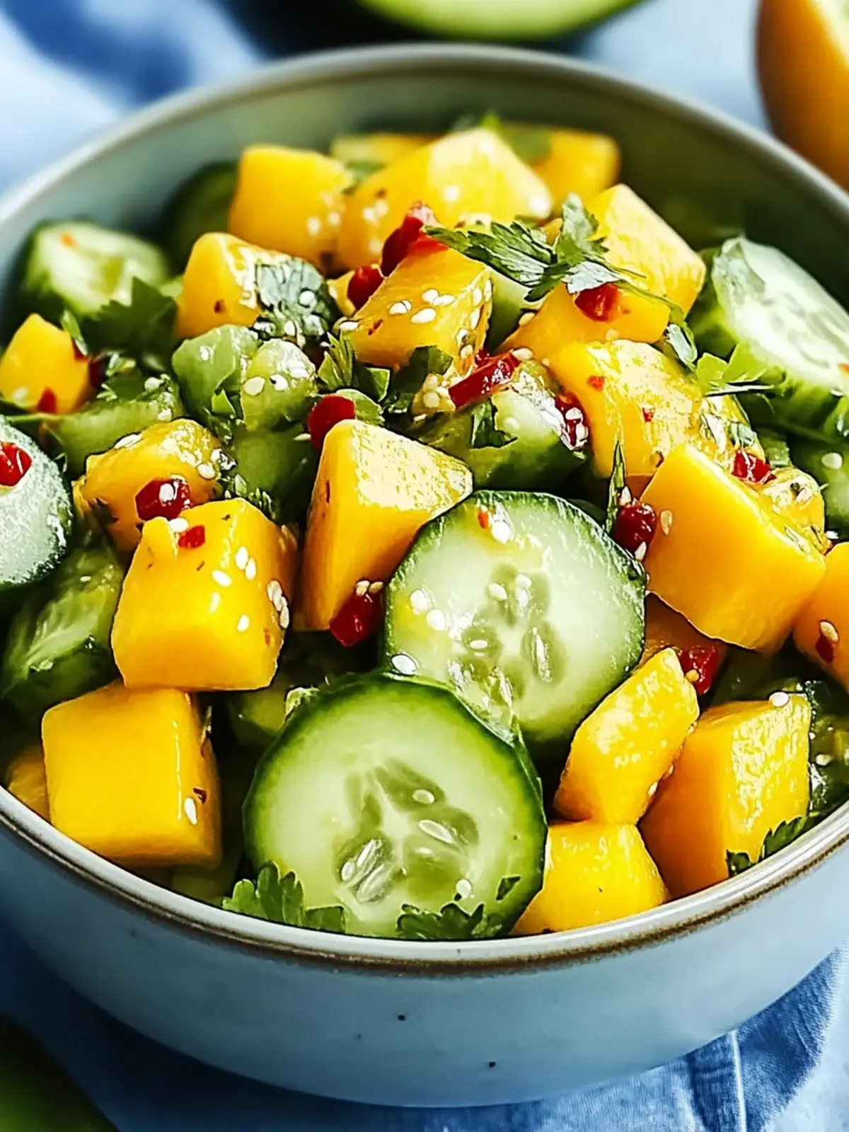 Cucumber Mango Chili Salad: A Refreshing Twist for Summer 4 Cucumber Mango Chili Salad