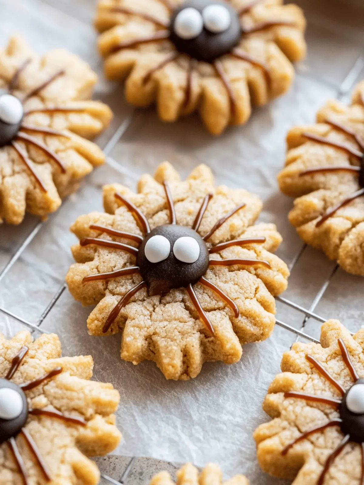 Spider-Sweet Peanut Butter Cookies for a Spook-tacular Halloween 2 Peanut Butter Spider Cookies