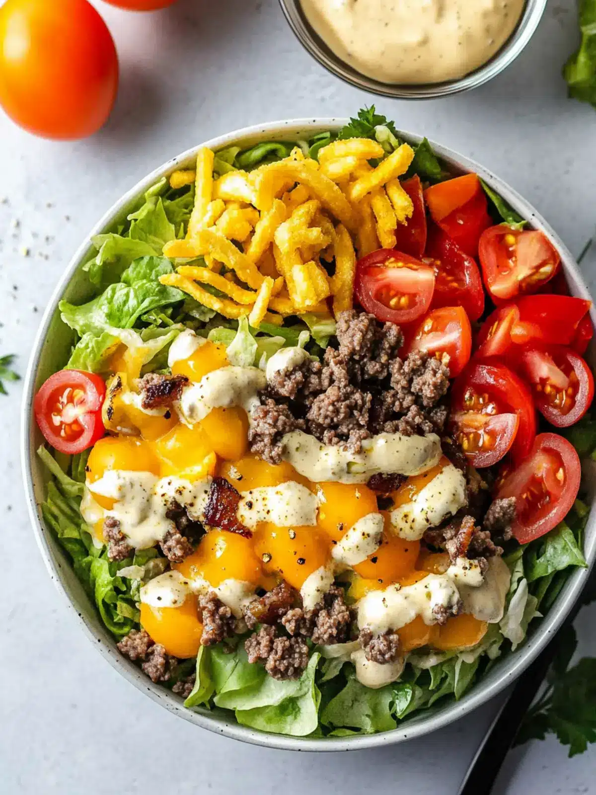 Keto Big Mac Salad Bowl: Your New Low-Carb Craving Fix 4 Keto Big Mac Salad Bowl