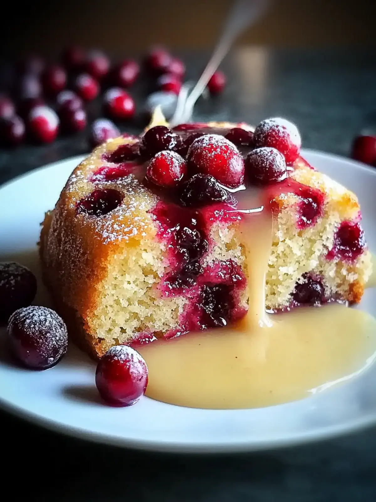 Cranberry Pudding Cake with Butter Sauce for Cozy Holidays 4 Cranberry Pudding Cake with Butter Sauce