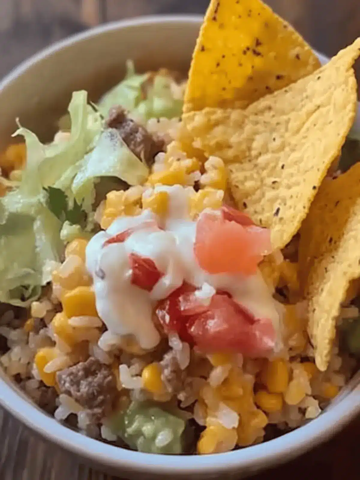 Ultimate Taco Rice Bowl with Doritos for a Crunchy Twist 3 Taco Rice Bowl with Doritos