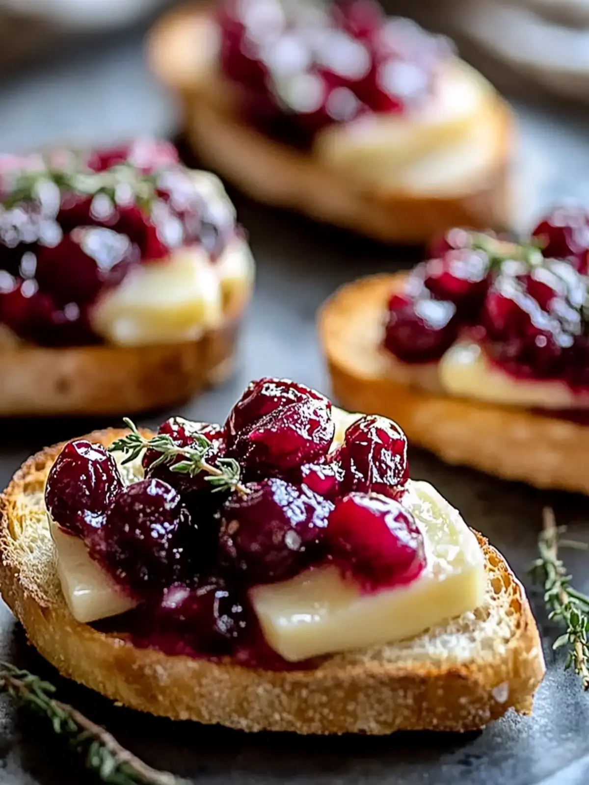 Cranberry and Brie Crostini: Effortless Holiday Appetizer Delight 4 Cranberry and Brie Crostini