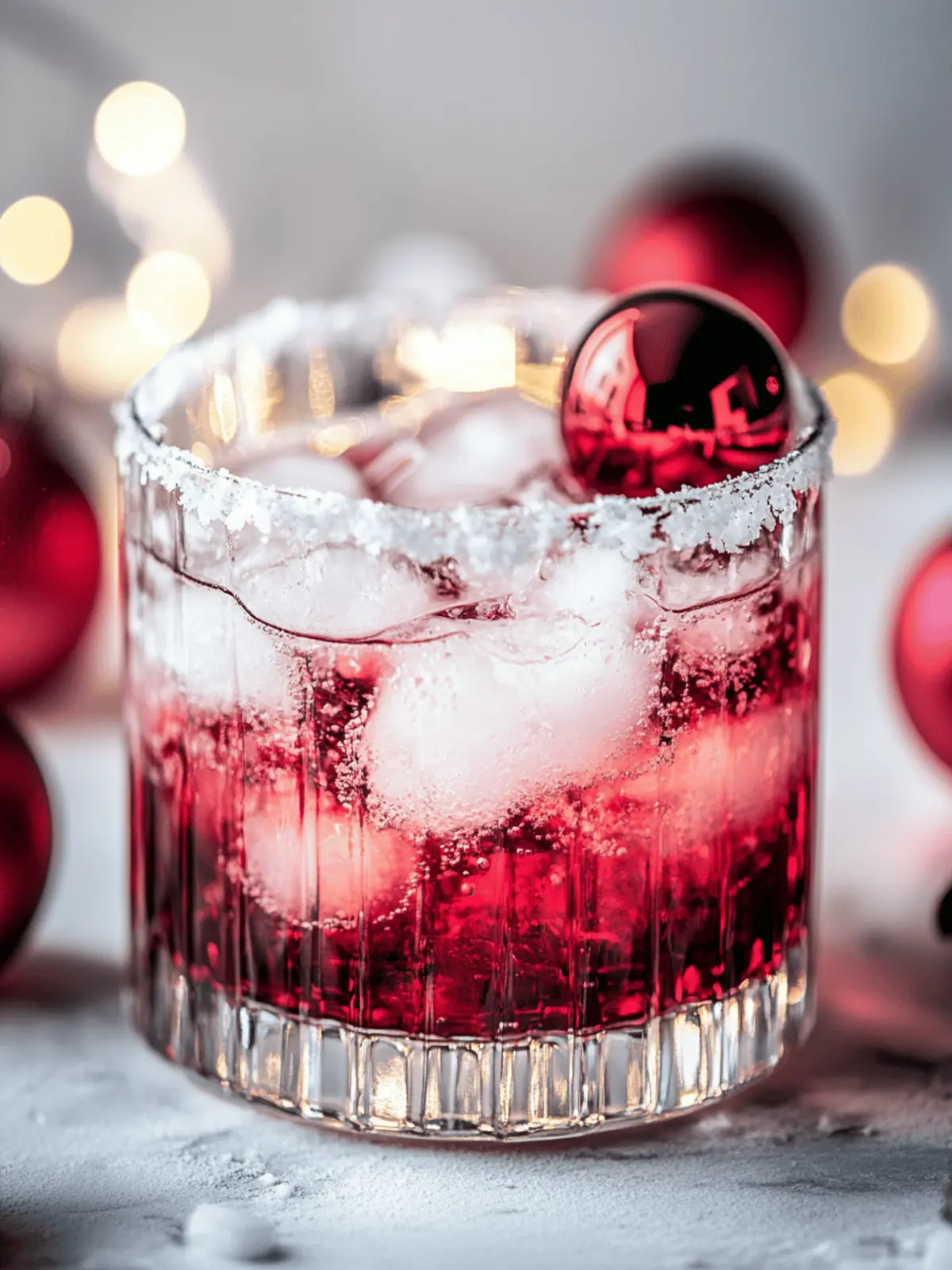 The Sober Santa: Festive Cranberry Citrus Mocktail Delight 3 The Sober Santa