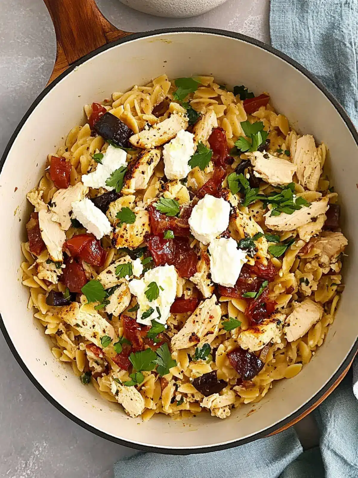 Mediterranean Chicken Orzo: A Quick, Zesty Dinner Delight 4 Mediterranean Chicken Orzo