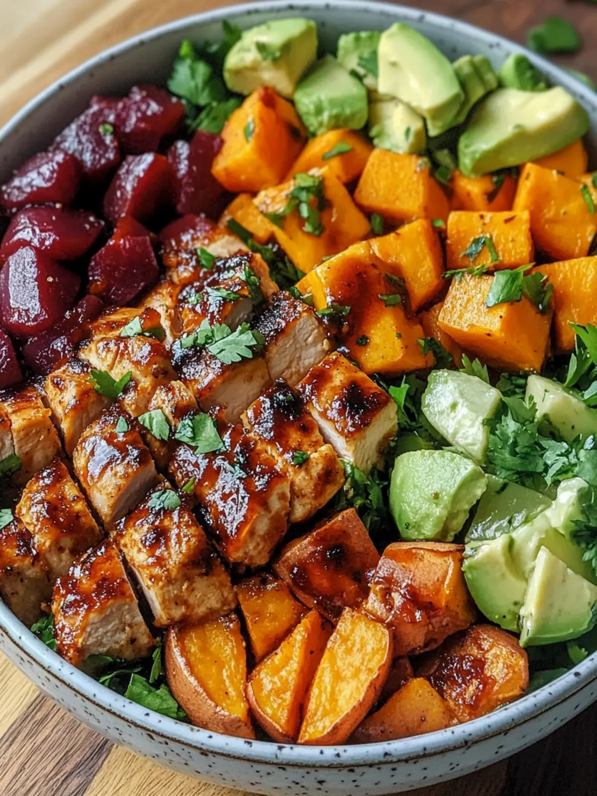 BBQ Chicken Sweet Potato Bowl Your New Healthy Favorite! 4 BBQ Chicken Sweet Potato Bowl