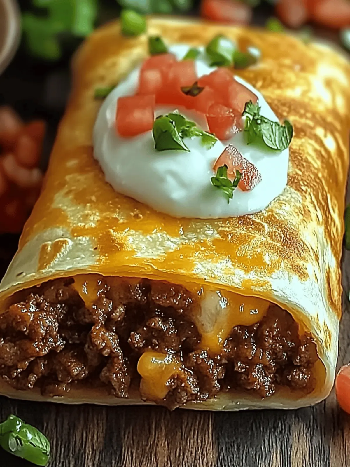 Crispy Cheesy Beef Chimichangas: Flavor-Packed Family Treats 2 Crispy Cheesy Beef Chimichangas