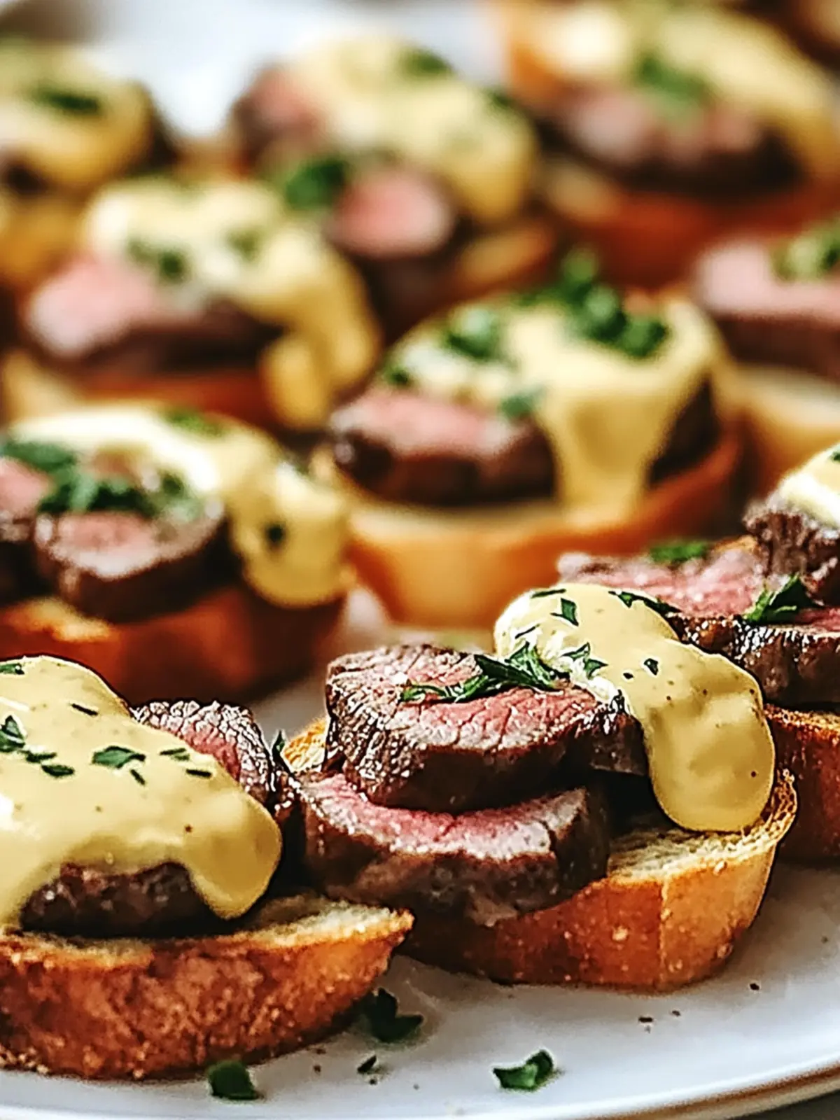 Savor Juicy Grilled Beef Tenderloin Crostini with B arnaise 4 Juicy Grilled Beef Tenderloin Crostini