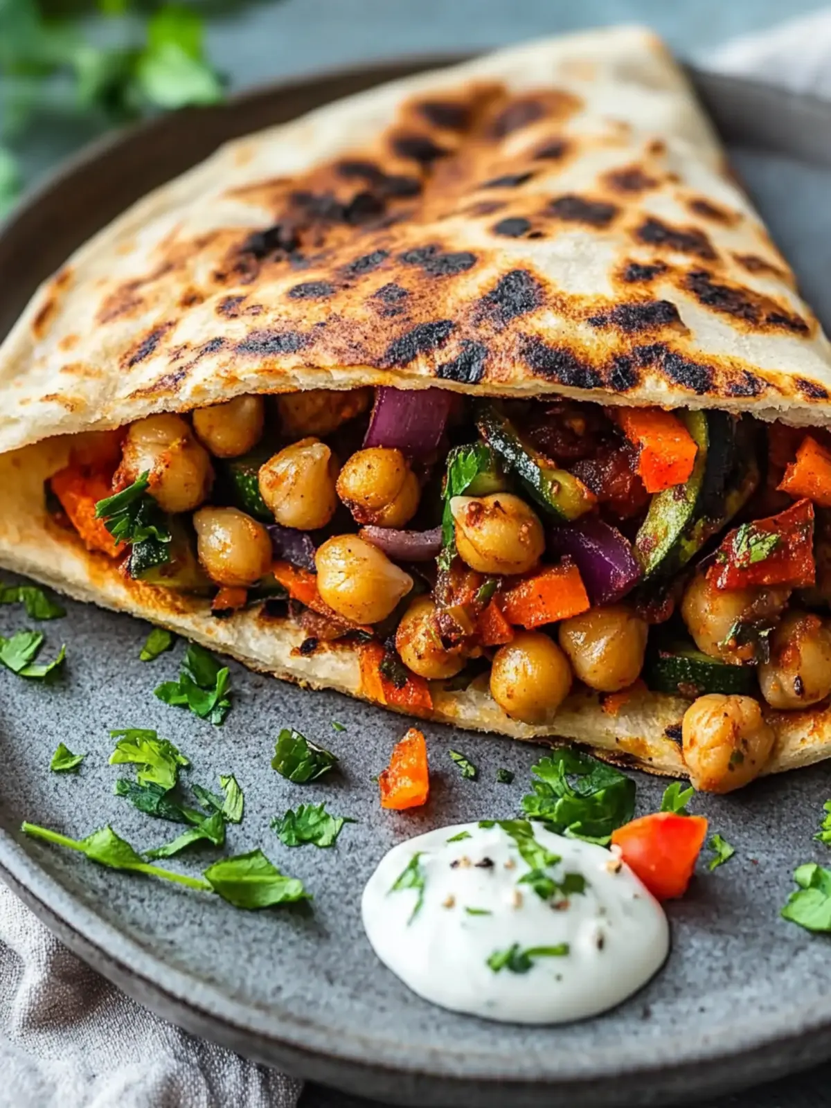 Grilled Chickpea Veggie Pita: Your New Favorite Vegan Meal 4 Grilled Chickpea Veggie Pita