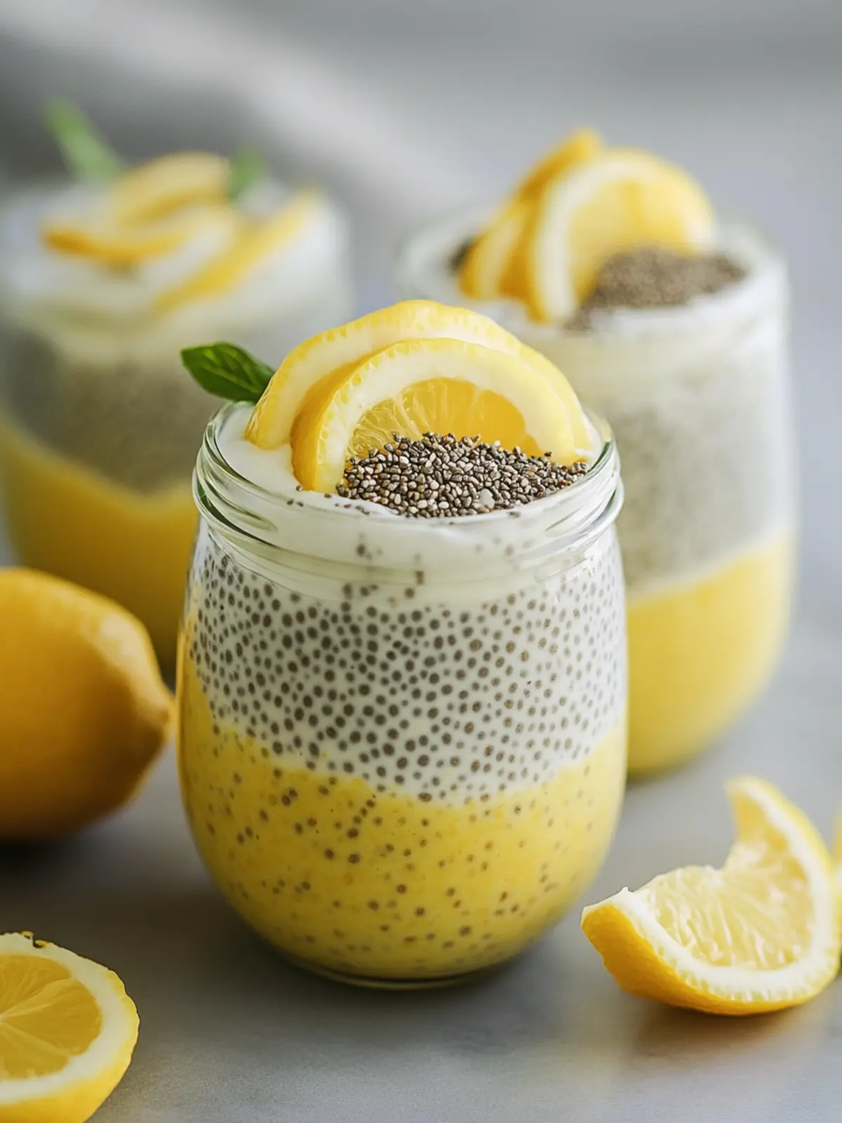 Zesty Lemon Cream Chia Pudding: Your New Healthy Treat! 3 Lemon Cream Chia Pudding