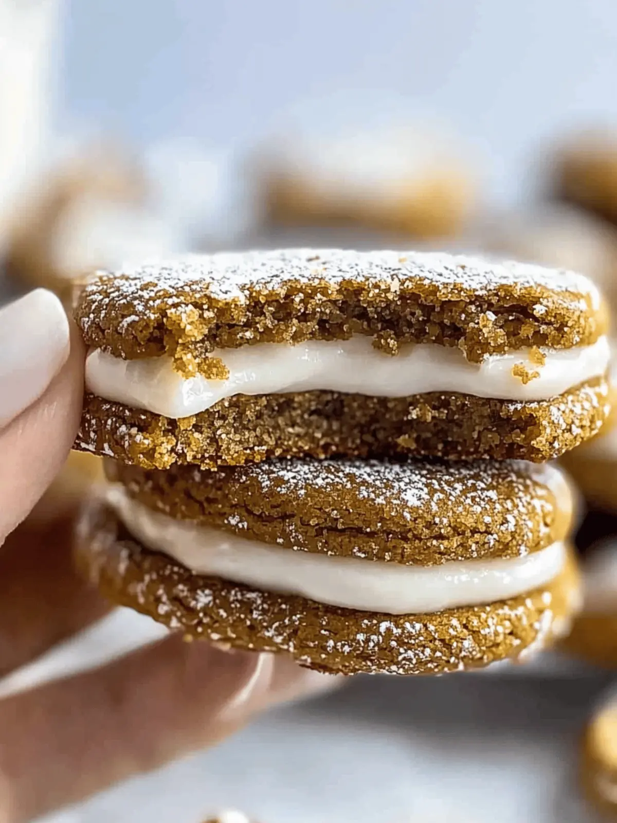 Melt-in-Your-Mouth Gingerbread Sandwich Cookies for the Holidays 4 Gingerbread Sandwich Cookies