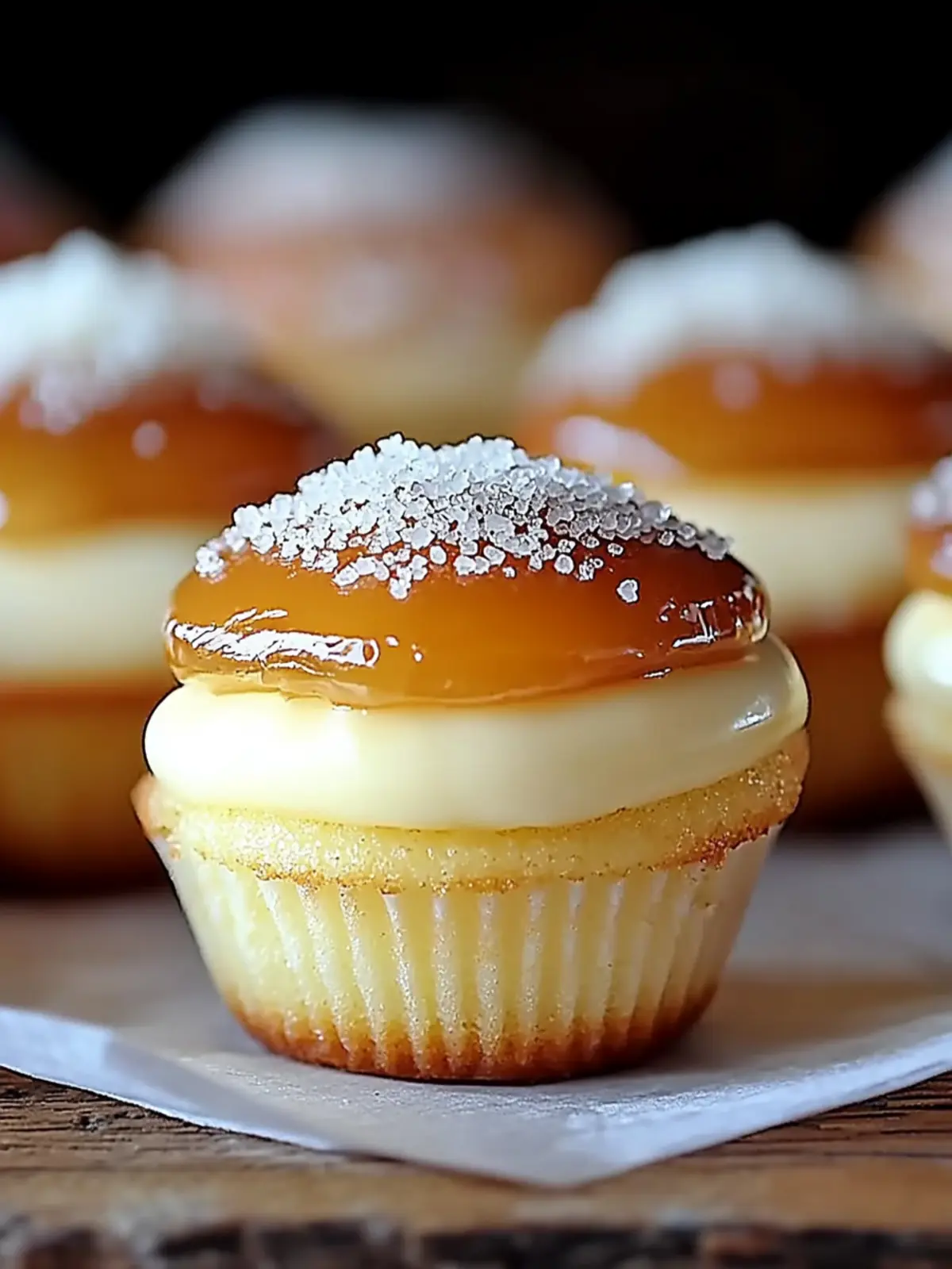 Decadent Vanilla Bean Creme Brulee Cheesecake Cupcakes Delight 4 Vanilla Bean Creme Brulee Cheesecake Cupcakes