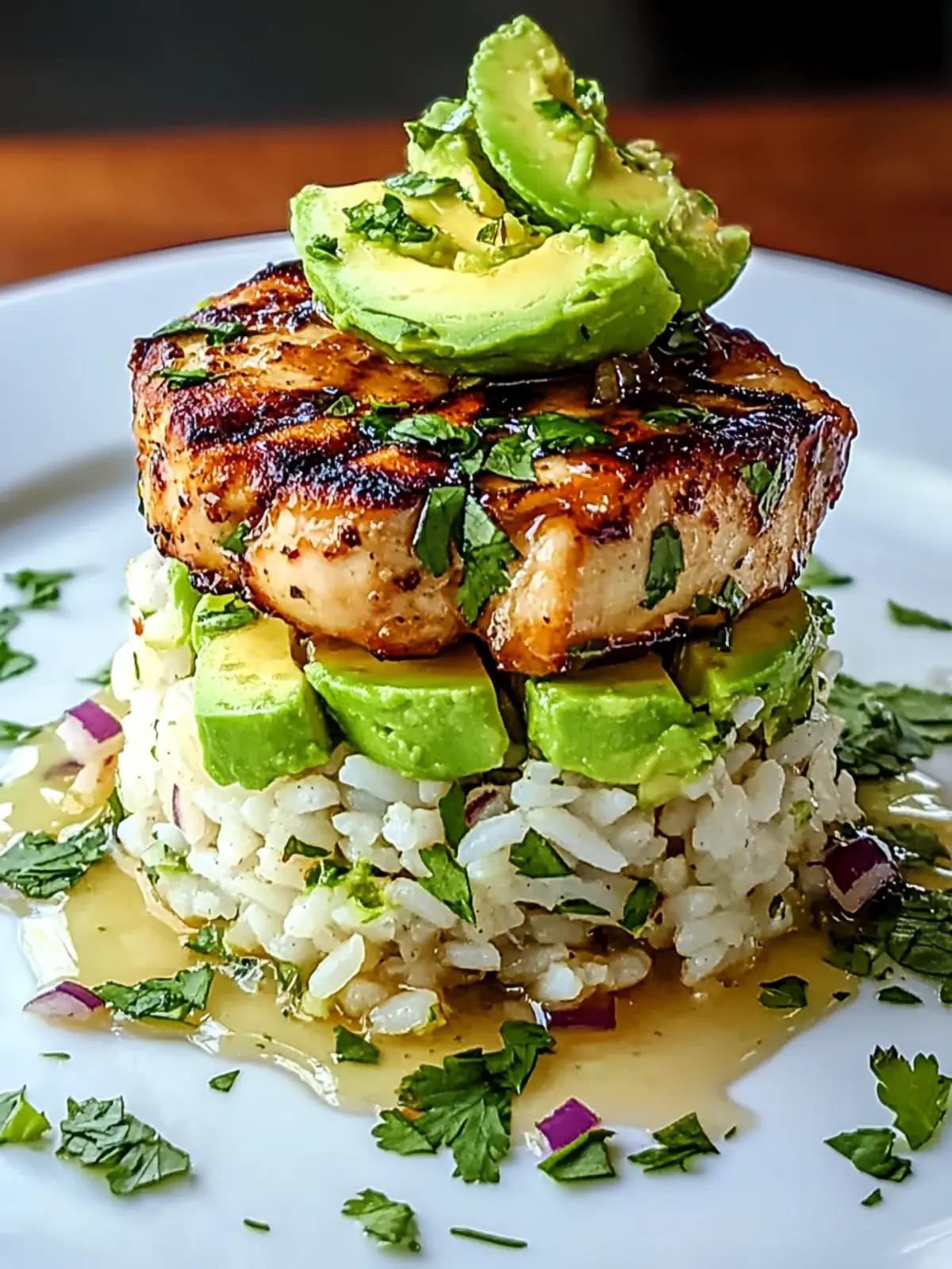 Honey Lime Chicken & Avocado Rice Stack for a Zesty Dinner Delight 2 Honey Lime Chicken & Avocado Rice Stack