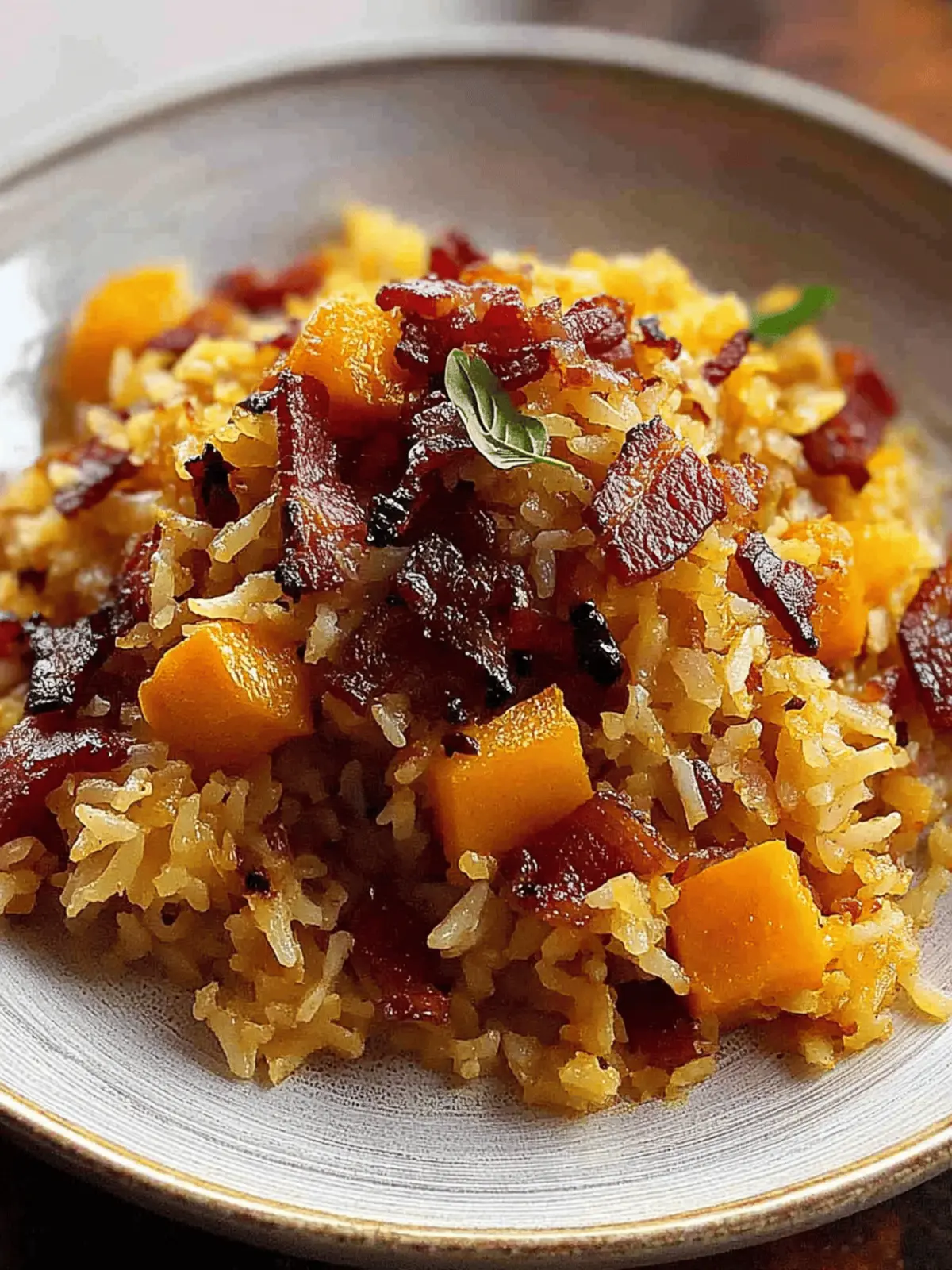 Delicious Roasted Pumpkin & Bacon Pilaf for Cozy Nights 2 Roasted Pumpkin & Bacon Pilaf