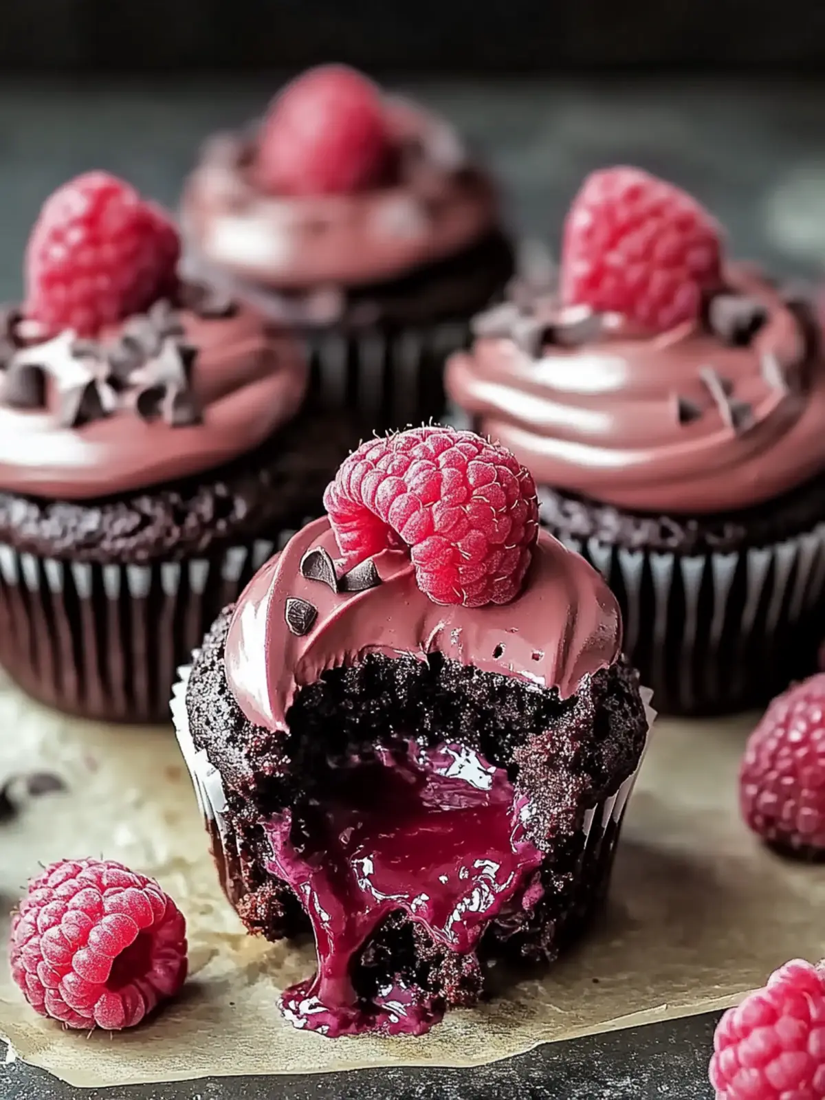 Decadent Raspberry Chocolate Lava Cupcakes You ll Adore 2 Decadent Raspberry Chocolate Lava Cupcakes