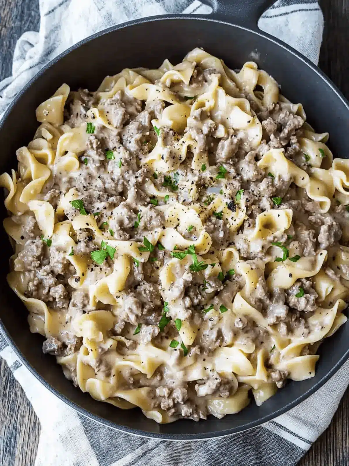 Ground Beef Stroganoff: Creamy Comfort in 30 Minutes 2 Ground Beef Stroganoff