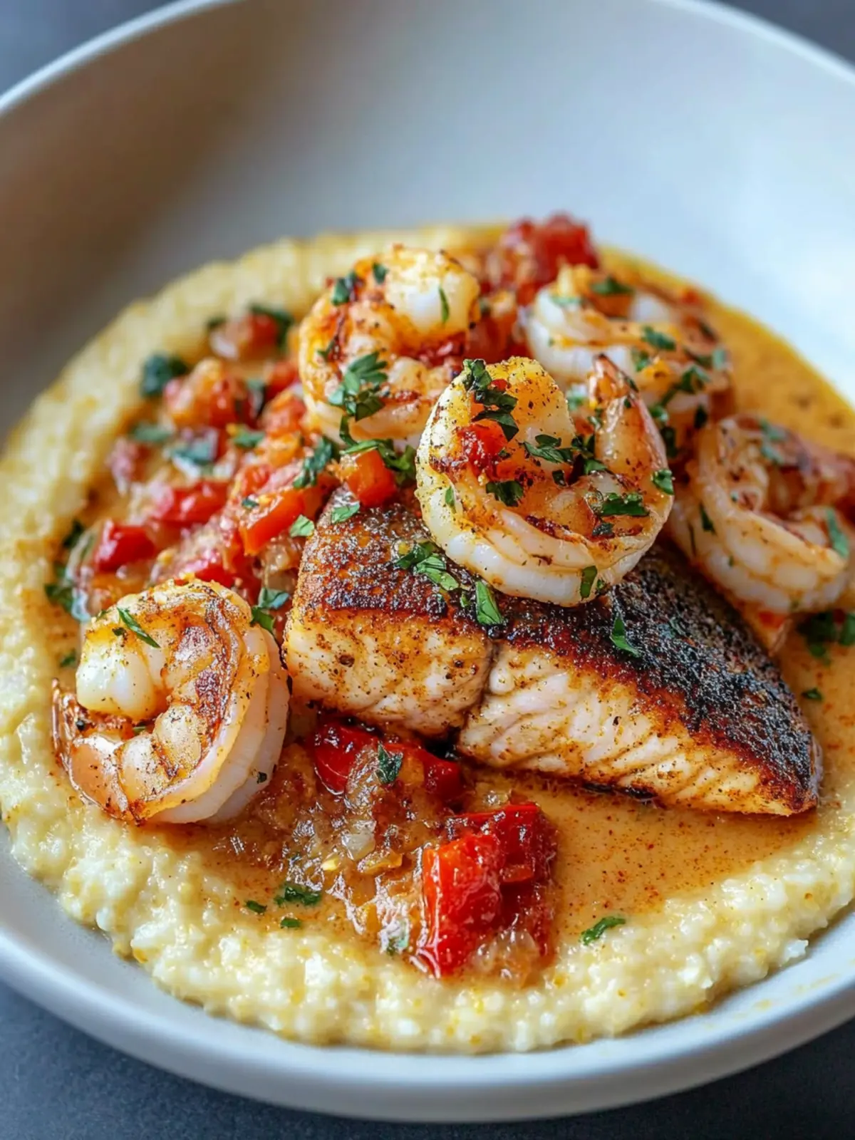 Cajun Red Snapper Shrimp Grits that Wow Your Taste Buds 4 Red Snapper Shrimp Grits Cajun