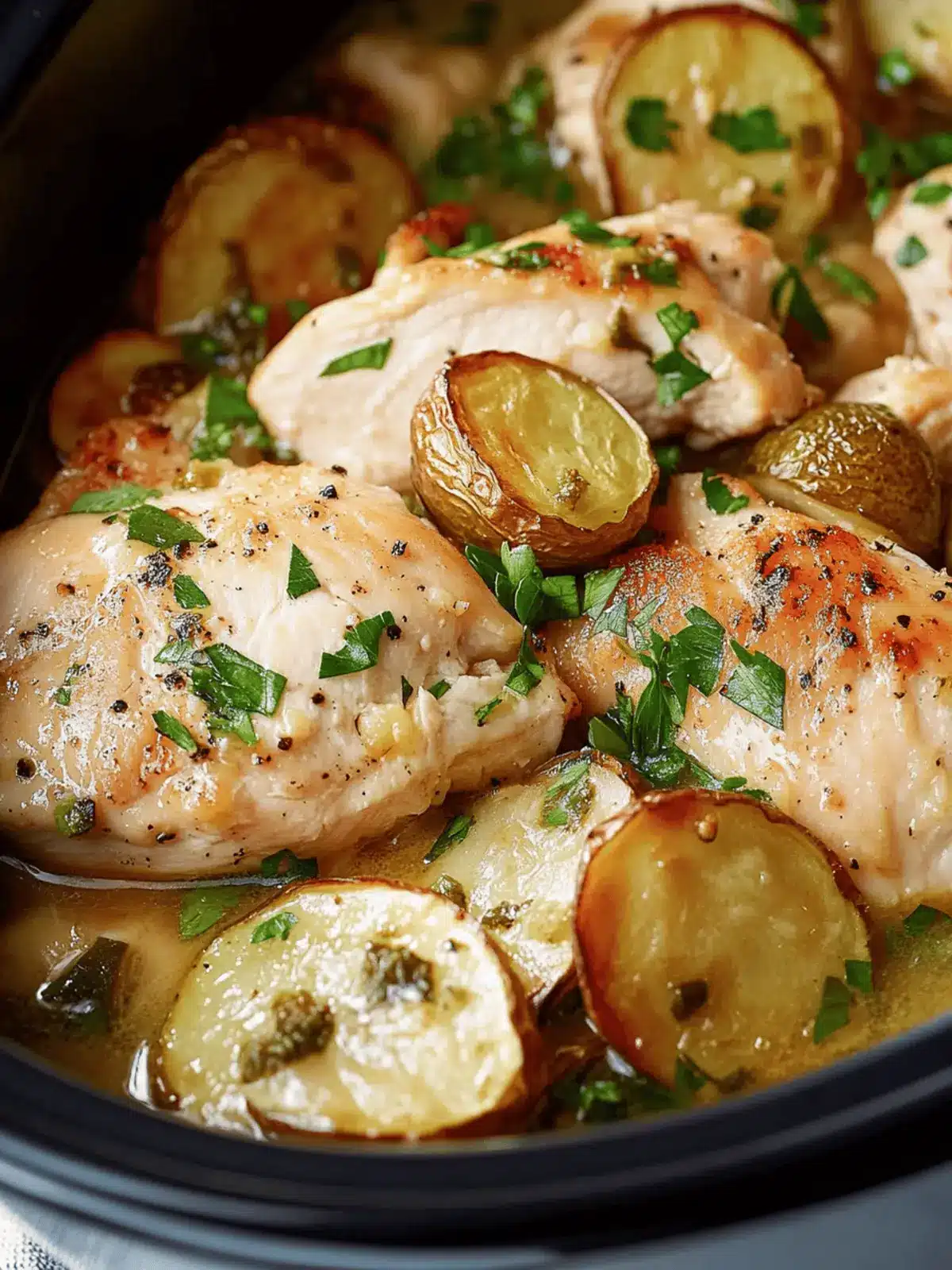 Crockpot Chicken Piccata: Easy Comfort Food You'll Love 4 Crockpot Chicken Piccata