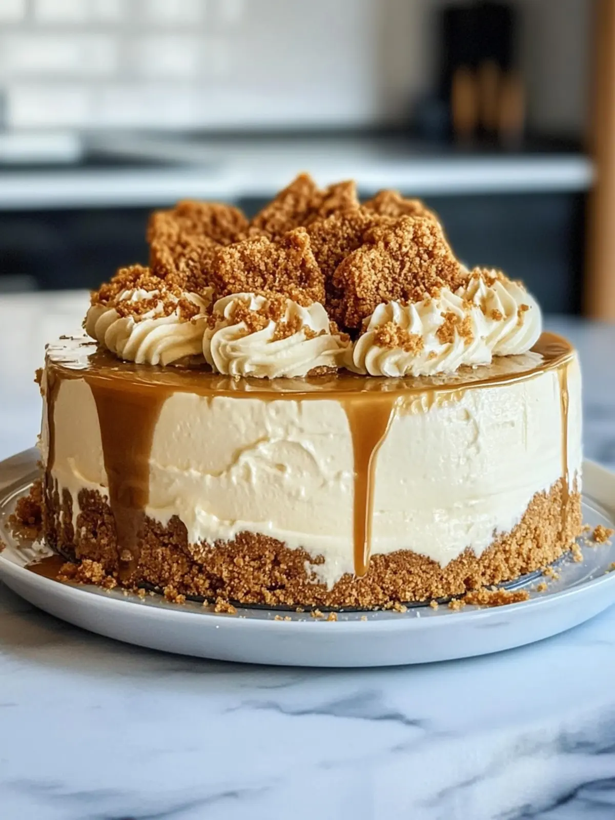 Creamy Biscoff Cookie Cheesecake Recipe You Can't Resist 4 Creamy Biscoff Cookie Cheesecake Recipe