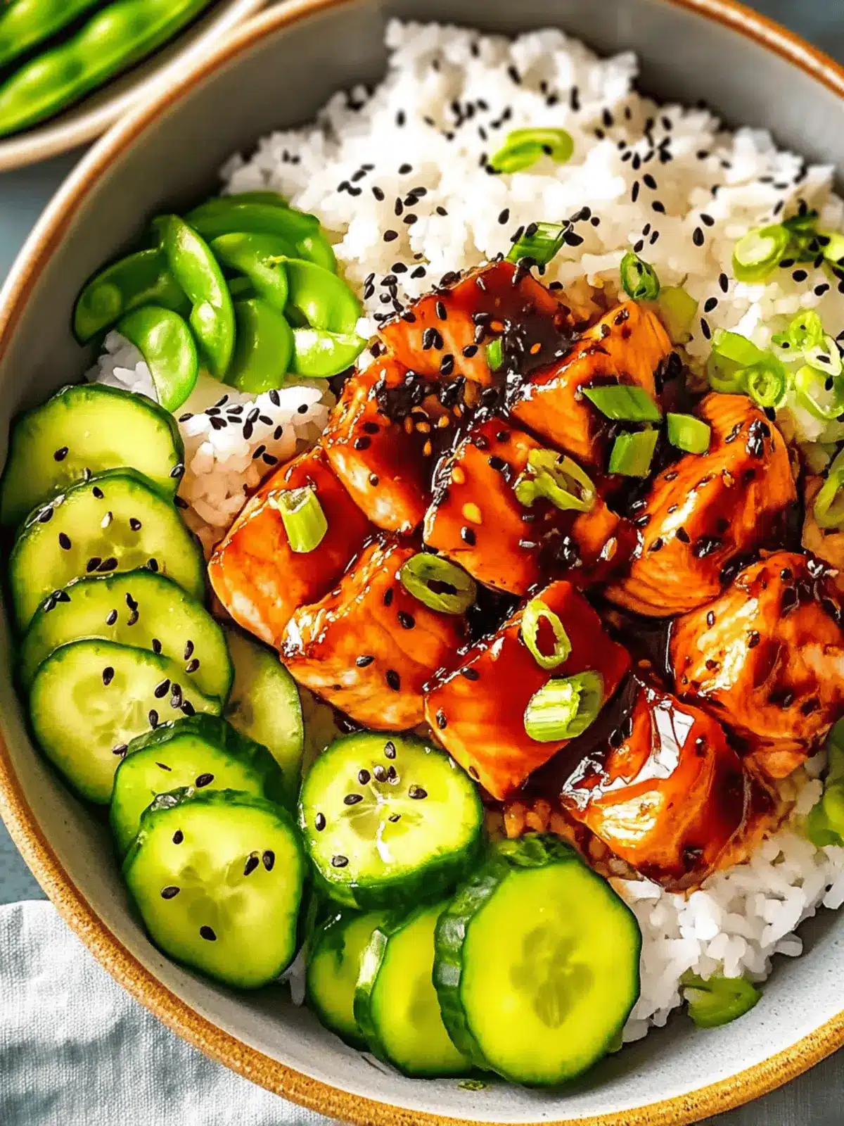 Sriracha Honey Salmon Bowls - Simple, Spicy, and Satisfying! 2 Sriracha Honey Salmon Bowls