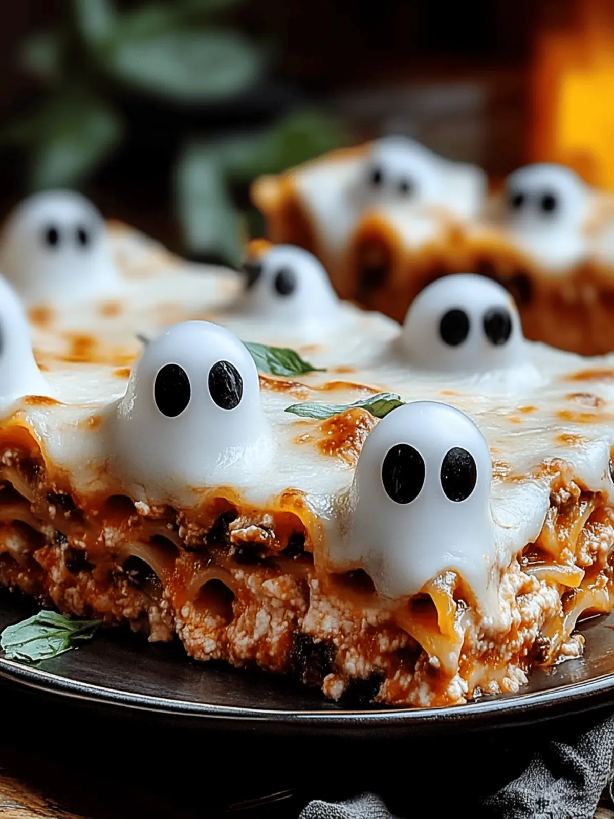 Ghostly Lasagna: Spook Up Your Halloween Family Dinner 4 Ghostly Lasagna