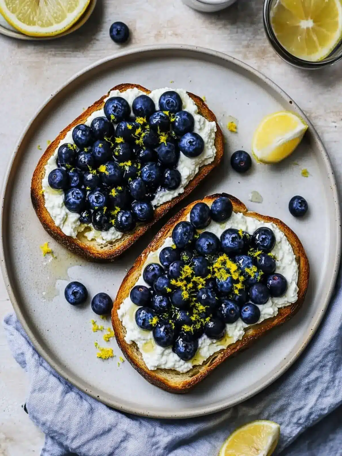 Lemon Blueberry Ricotta Toast: A Quick, Nutritious Delight 3 Lemon Blueberry Ricotta Toast