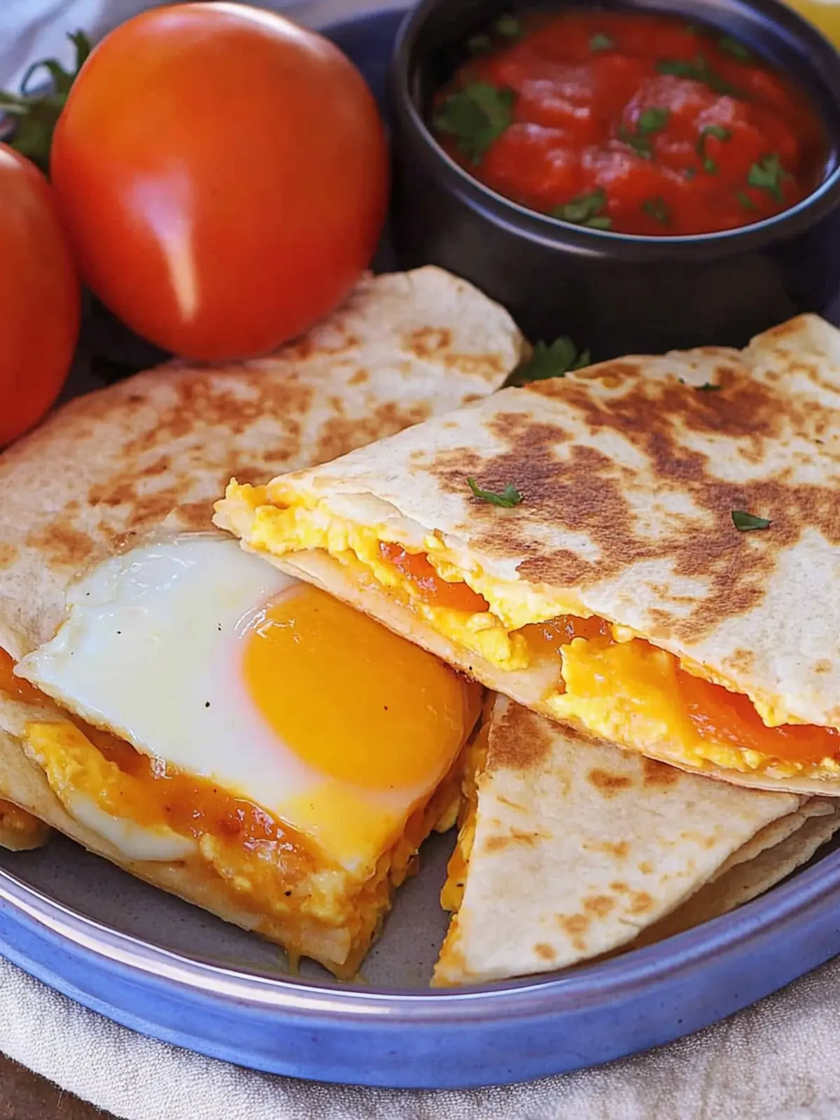 Savor Crispy Fried Egg Quesadilla for a Protein Boost 3 Fried Egg Quesadilla