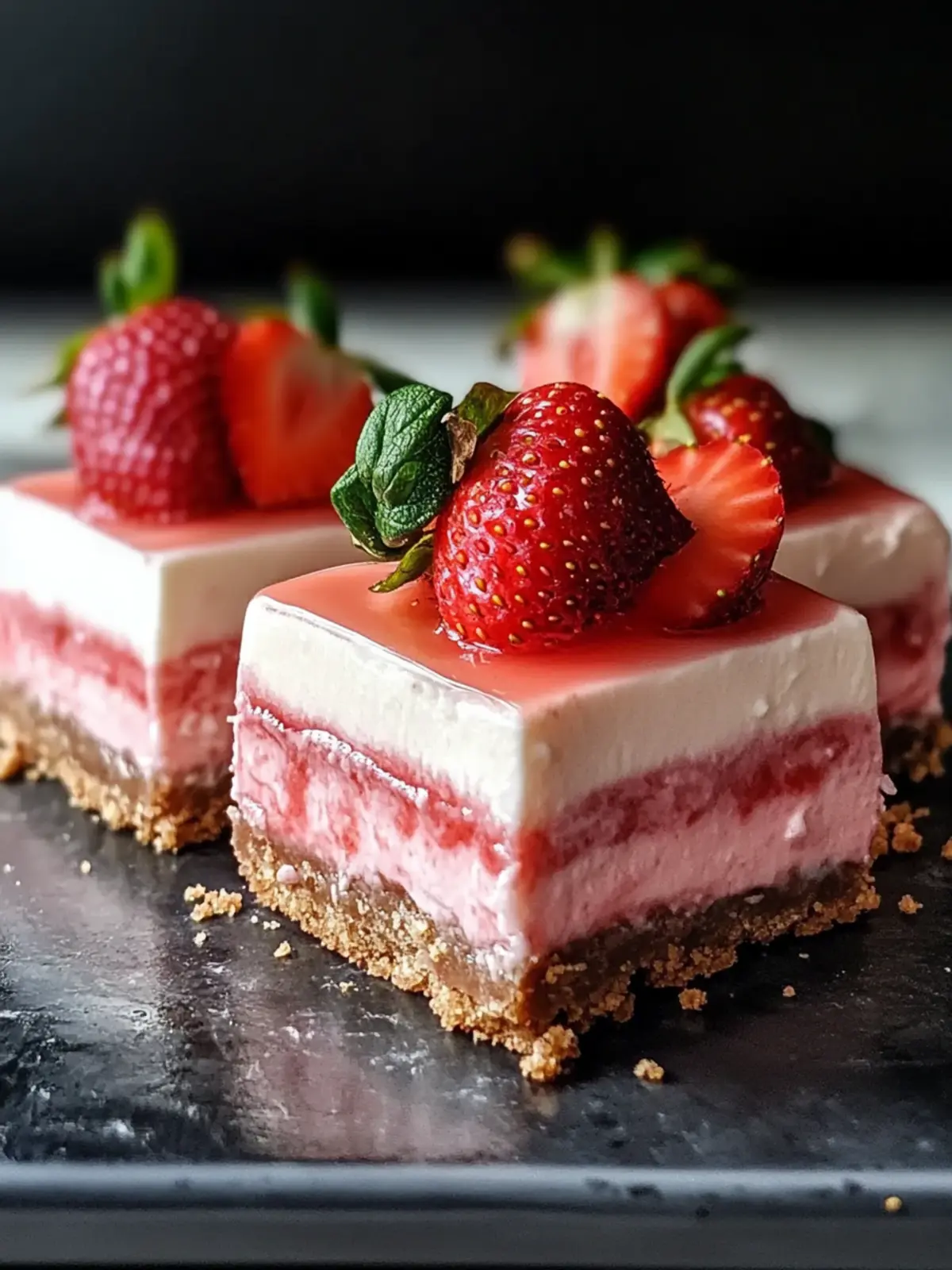 Delicious Easy No Bake Strawberry Cheesecake Bars for Summer Fun 3 Easy No Bake Strawberry Cheesecake Bars