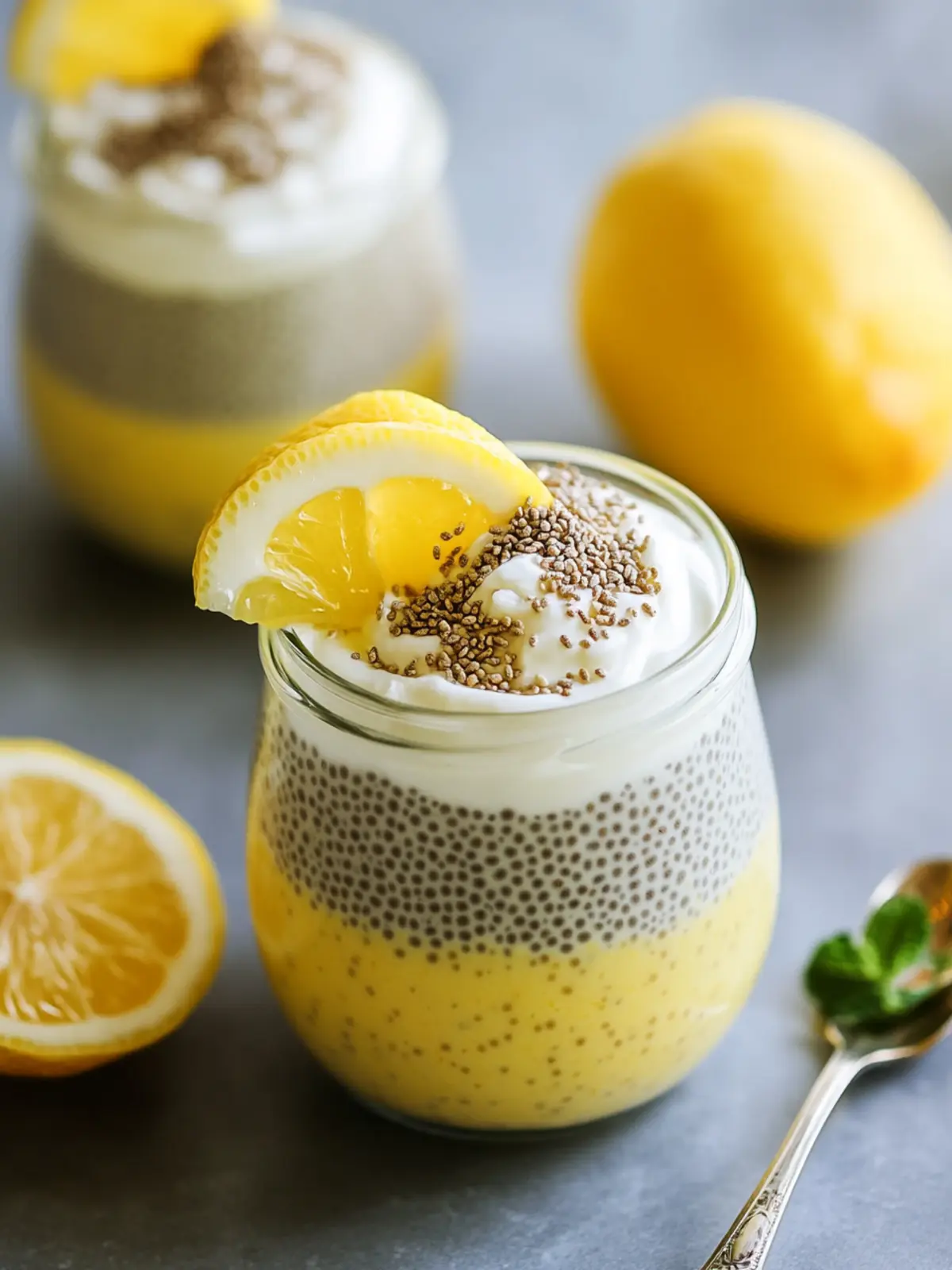 Zesty Lemon Cream Chia Pudding: Your New Healthy Treat! 2 Lemon Cream Chia Pudding